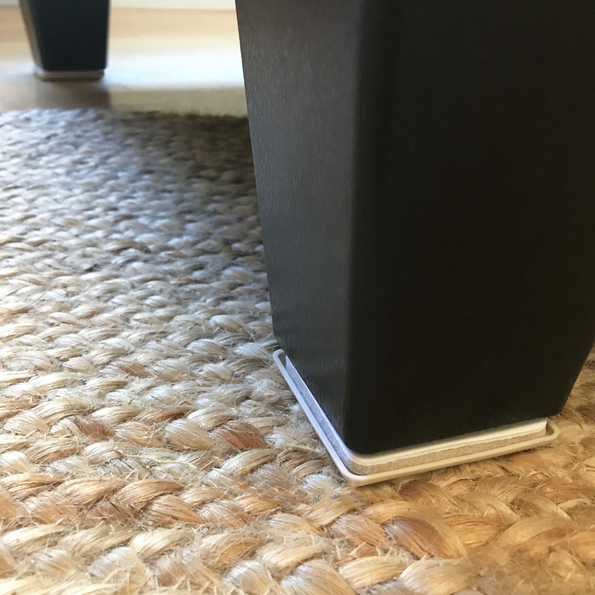 slide 6 of 6, RELIABILT 4 -Pack 2-1/2-in Square Plastic Carpet Furniture Slider, 1 ct