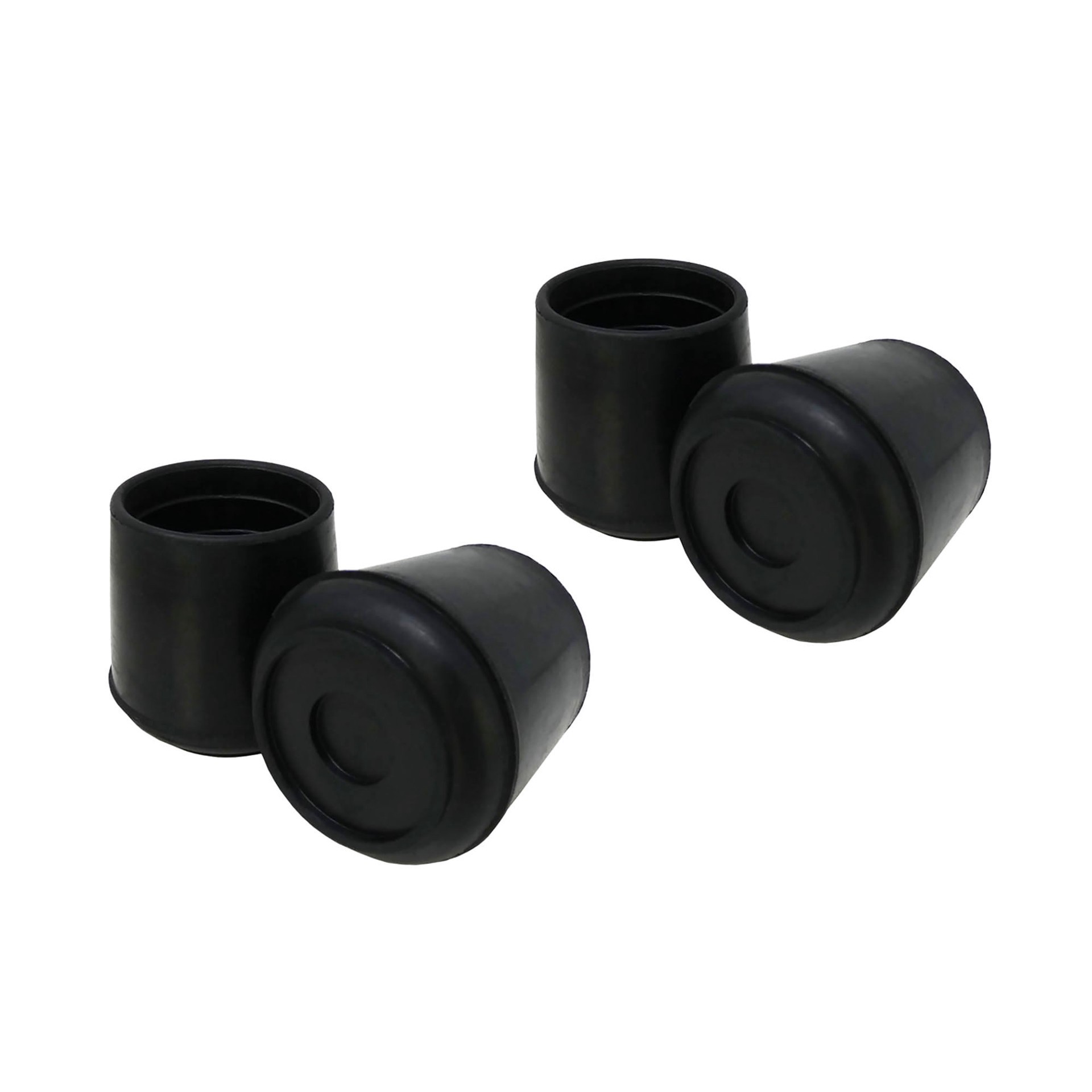 slide 1 of 6, RELIABILT 4 -Pack 1 in. Black Rubber Chair leg tips, 1 ct