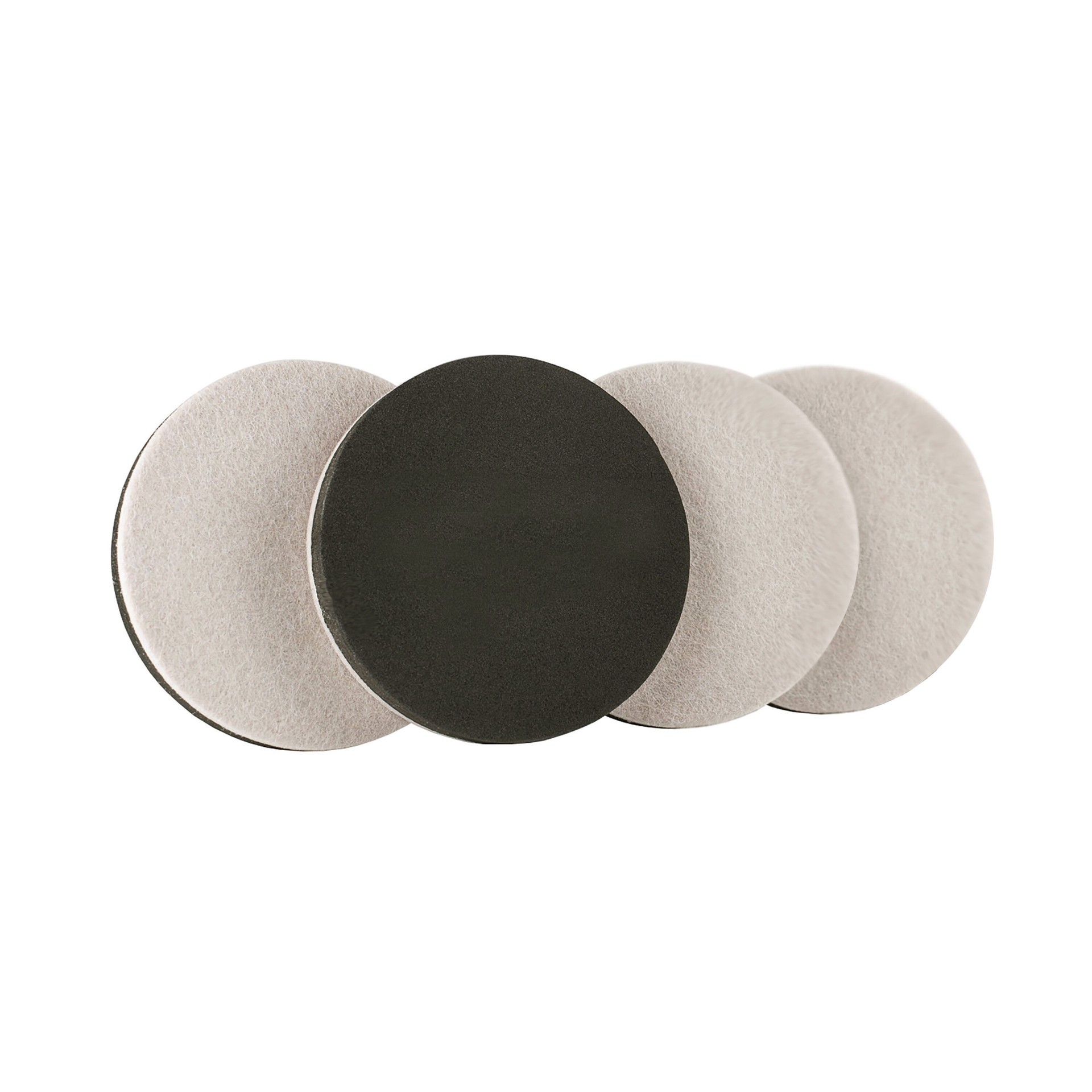 slide 1 of 6, RELIABILT 4 -Pack 2-1/2-in Round Felt Hard surface Furniture Slider, 1 ct