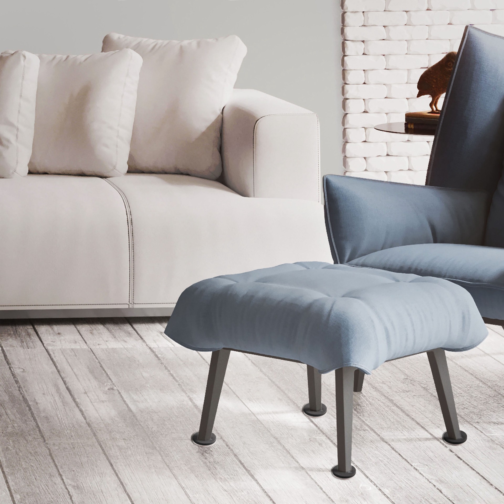 slide 6 of 6, RELIABILT 4 -Pack 2-1/2-in Round Felt Hard surface Furniture Slider, 1 ct