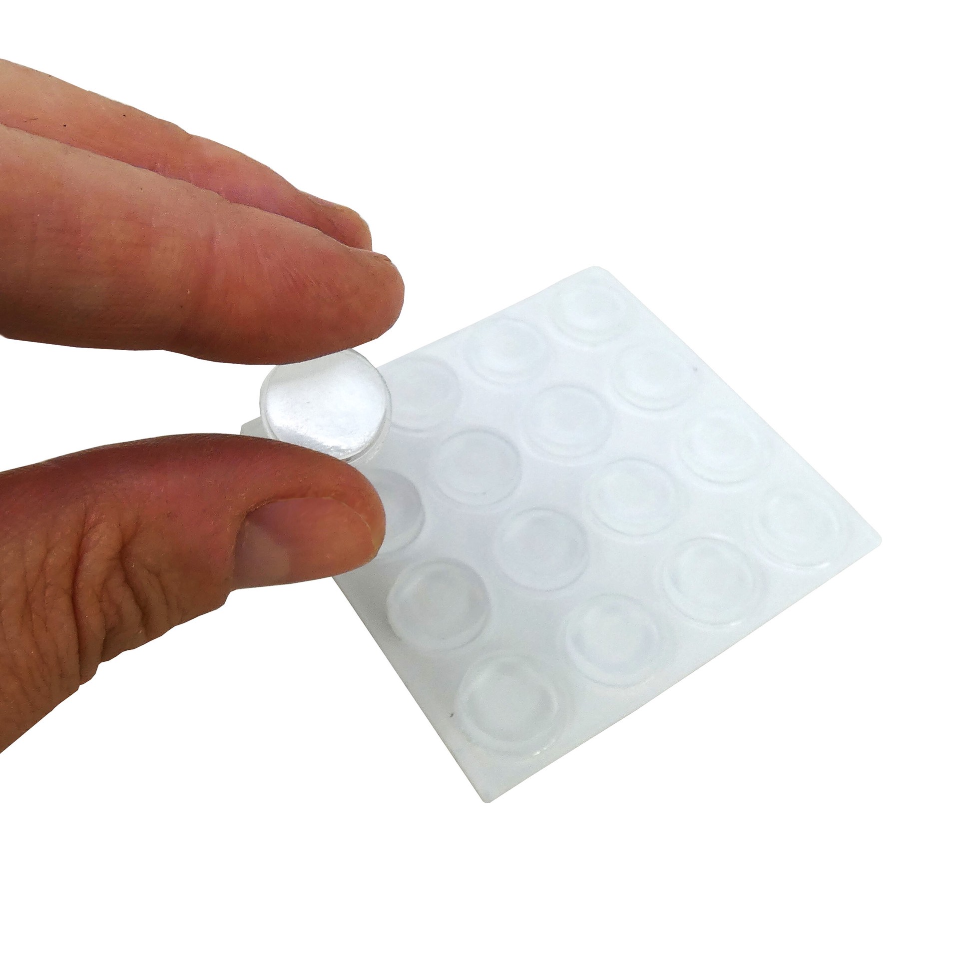 slide 5 of 6, RELIABILT 48 -Pack Round Plastic Cabinet Bumpers, 1 ct