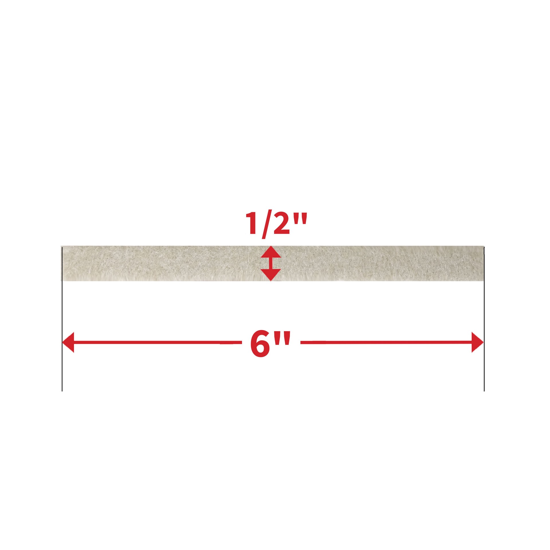 slide 3 of 6, RELIABILT 9 -Pack 1/2-in Beige Strip Felt furniture pads, 1 ct