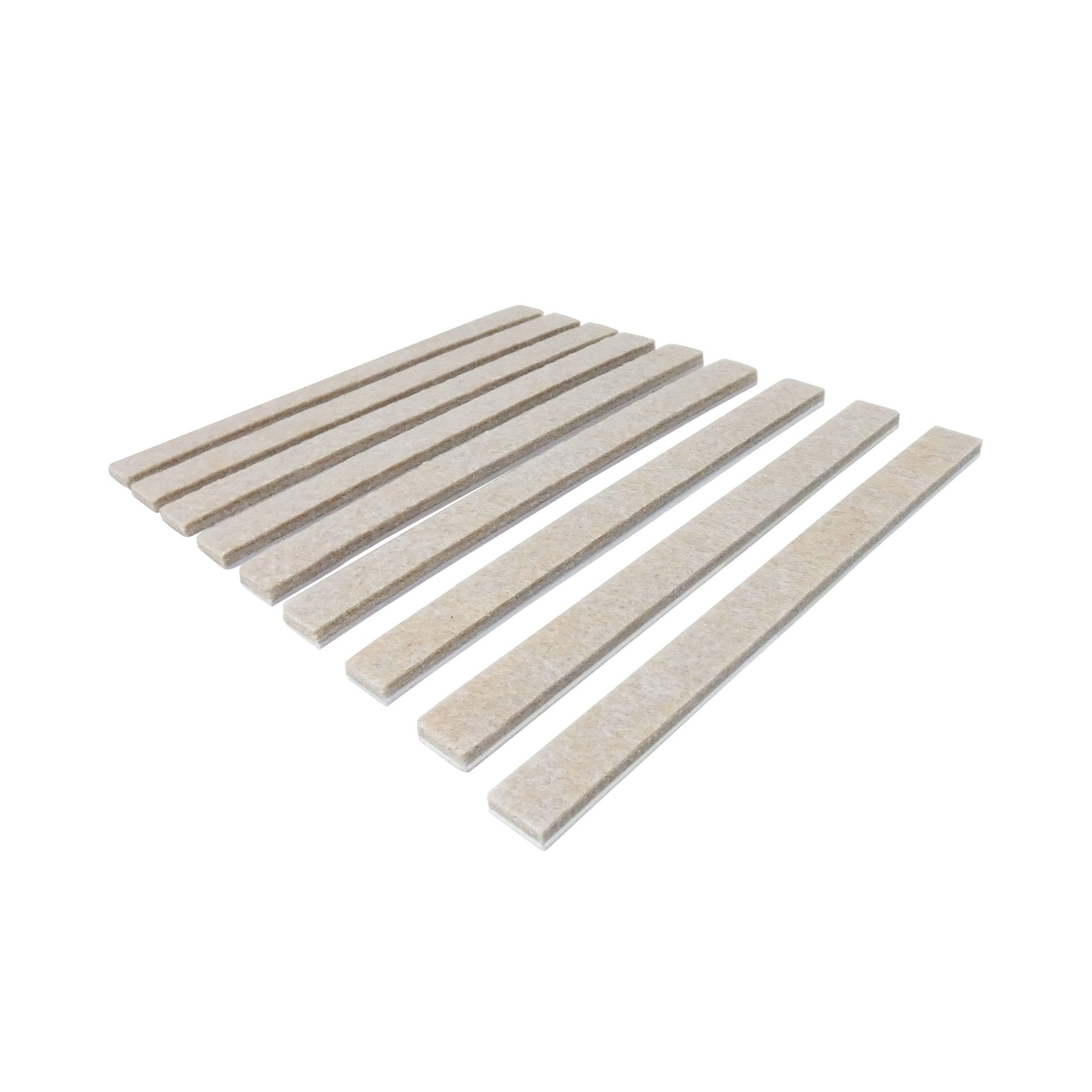 slide 1 of 6, RELIABILT 9 -Pack 1/2-in Beige Strip Felt furniture pads, 1 ct