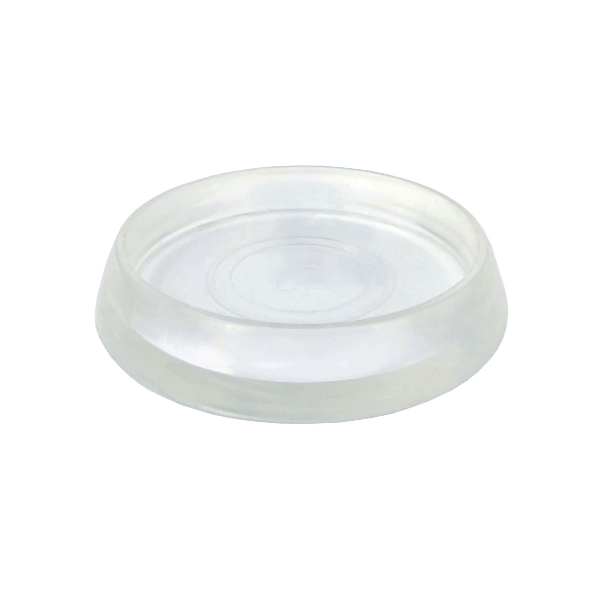 slide 2 of 6, RELIABILT 4 -Count 1-13/16-in Clear Vinyl Furniture Coaster, 1 ct