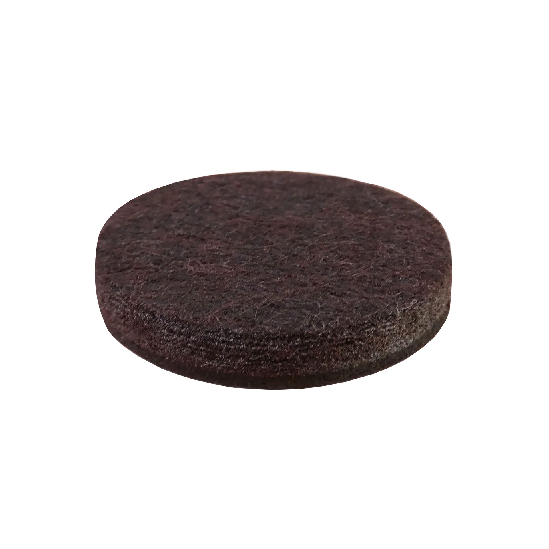 slide 2 of 6, RELIABILT 16 -Pack 1-1/2-in Brown Round Felt furniture pads, 1 ct