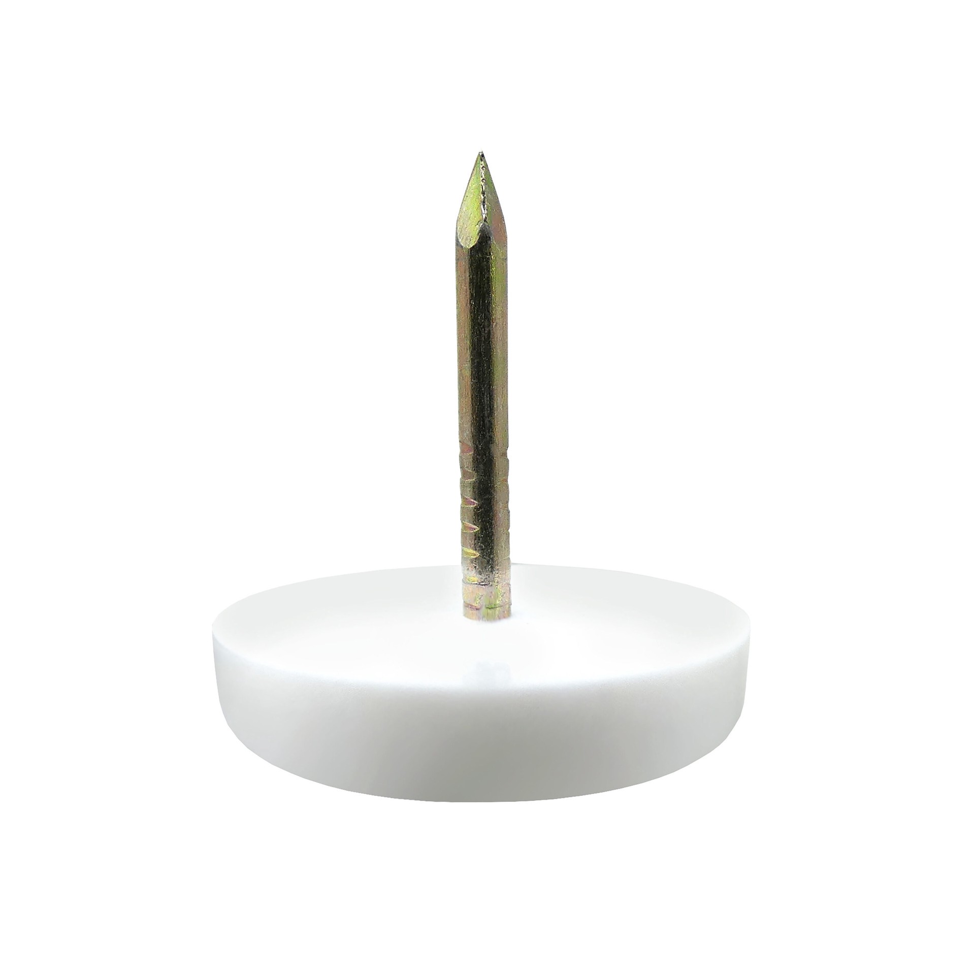 slide 2 of 6, RELIABILT 16 -Pack 7/8 in. White Hard Plastic Chair leg glides, 1 ct