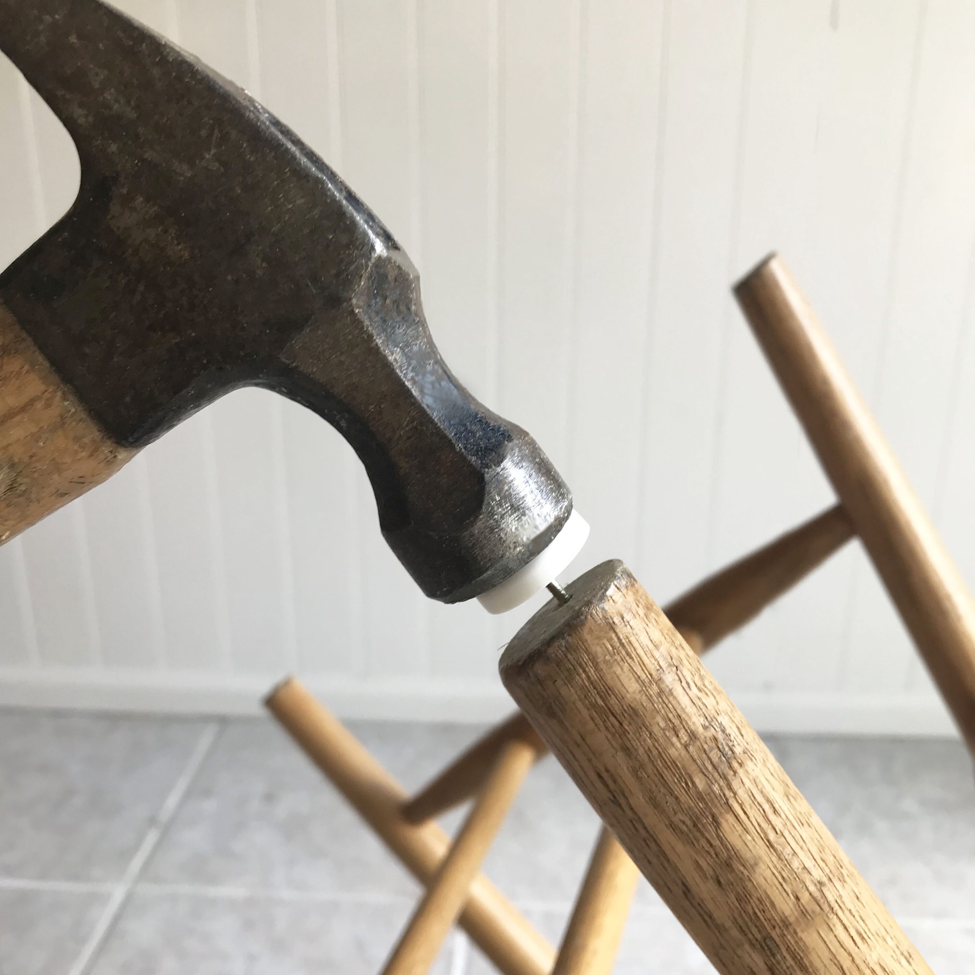 slide 6 of 6, RELIABILT 16 -Pack 7/8 in. White Hard Plastic Chair leg glides, 1 ct