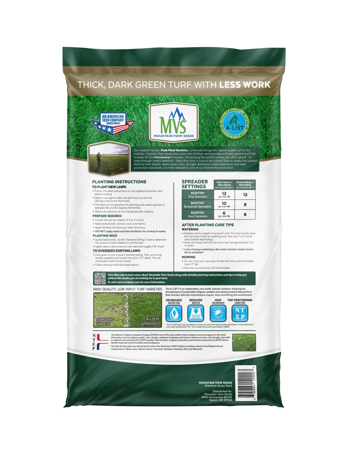 slide 2 of 5, Mountain View Seeds Midwest 20-lb Natural Mixture/Blend Grass Seed, 1 ct
