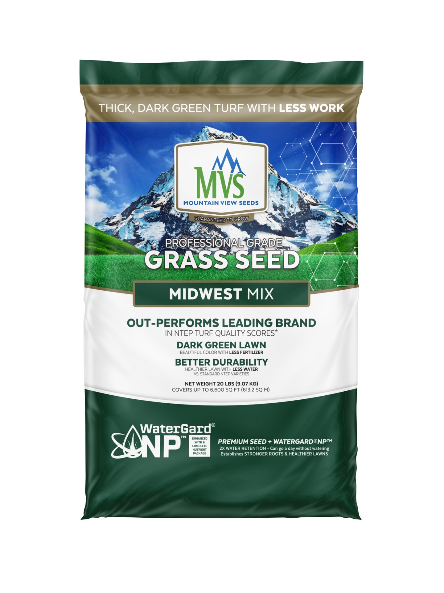 slide 1 of 5, Mountain View Seeds Midwest 20-lb Natural Mixture/Blend Grass Seed, 1 ct