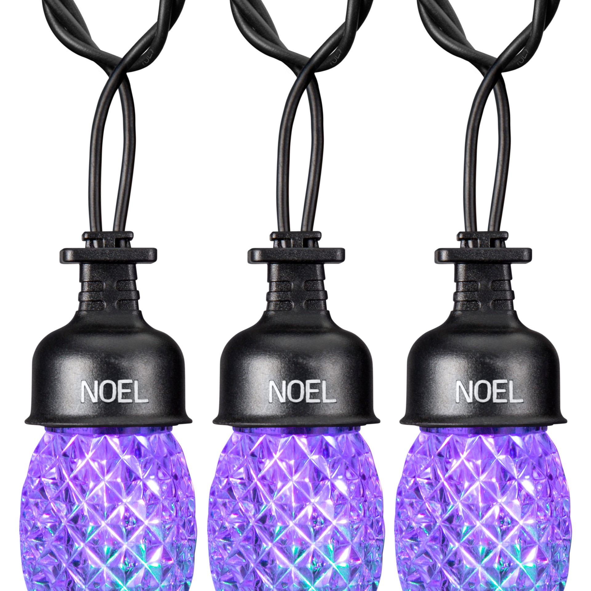 slide 5 of 6, Gemmy String Lights 8 -Count 9-ft Twinkling Multicolor LED Plug-In Christmas String Lights, 