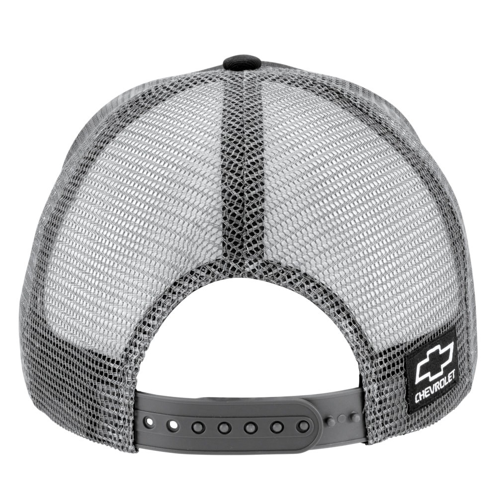 slide 3 of 4, Chevrolet Men's Black/Gray 70/30 cotton/poly Baseball cap, 1 ct