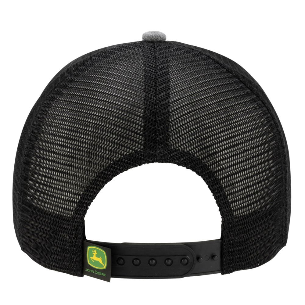 slide 2 of 4, John Deere Men's Gray/Black 70/30 cotton/poly Baseball cap, 1 ct