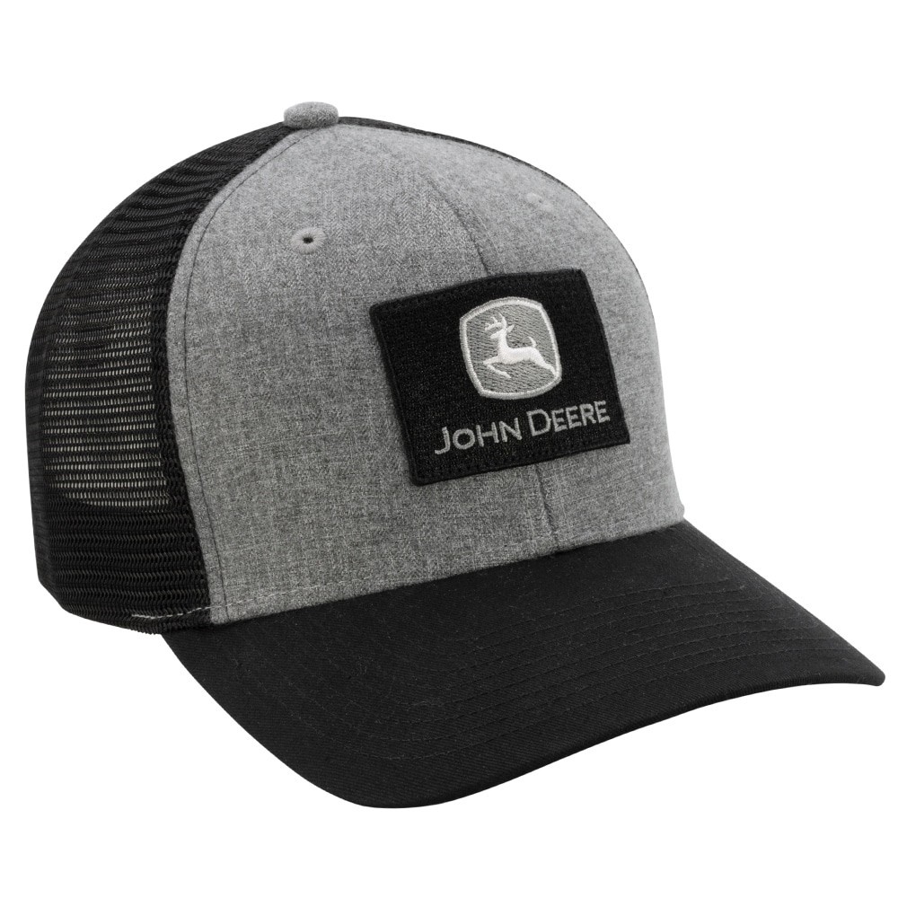 slide 3 of 4, John Deere Men's Gray/Black 70/30 cotton/poly Baseball cap, 1 ct