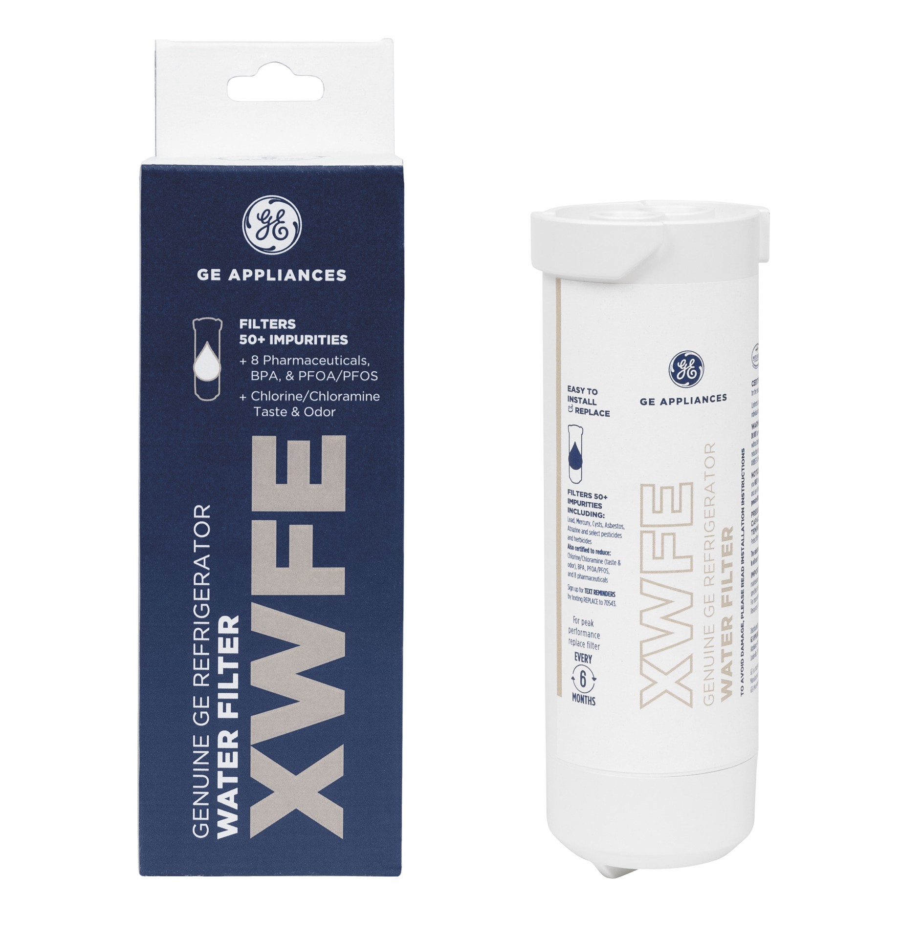 slide 3 of 6, GE Twist-in Refrigerator Water Filter, 1 ct