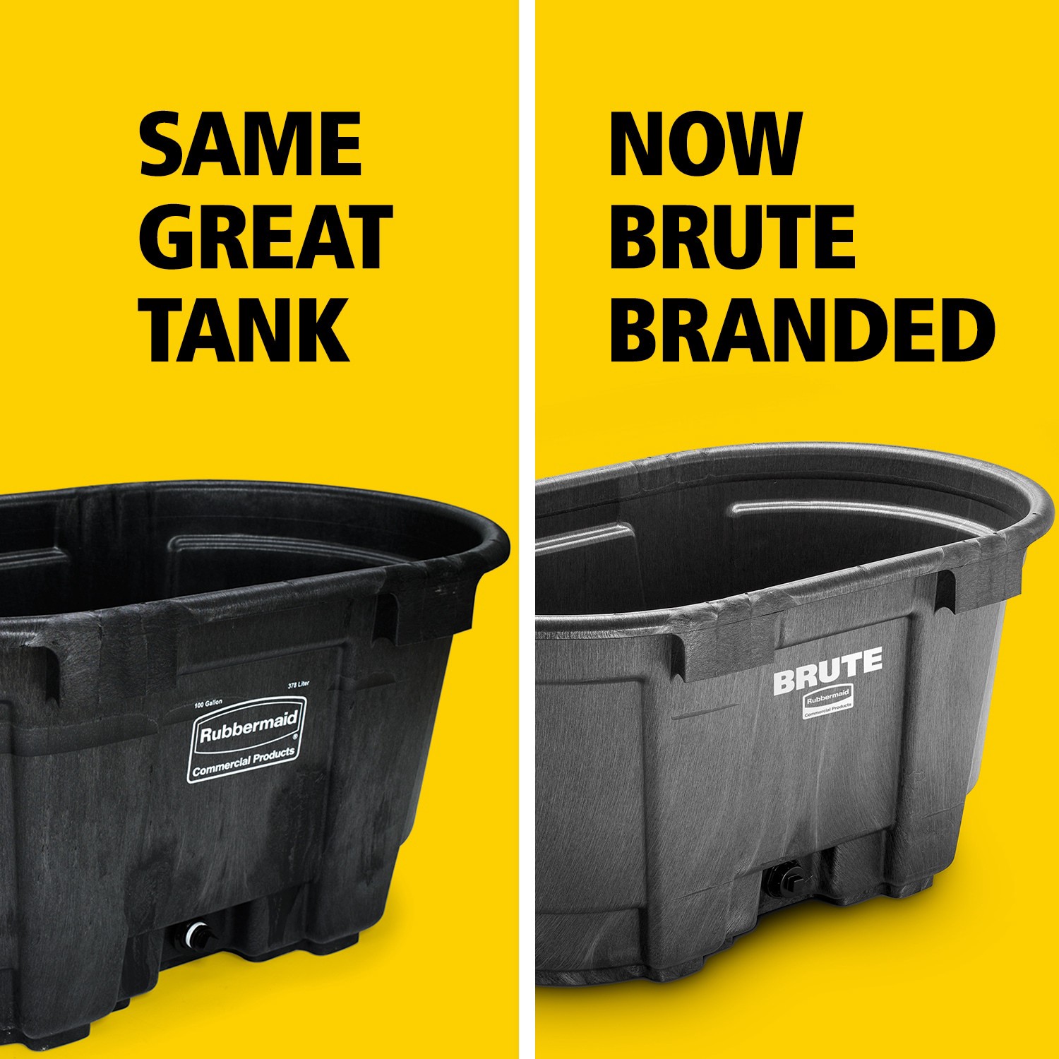 slide 2 of 6, Rubbermaid Commercial Products 100-Gallon Black Polyresin Stock Tank, 1 ct