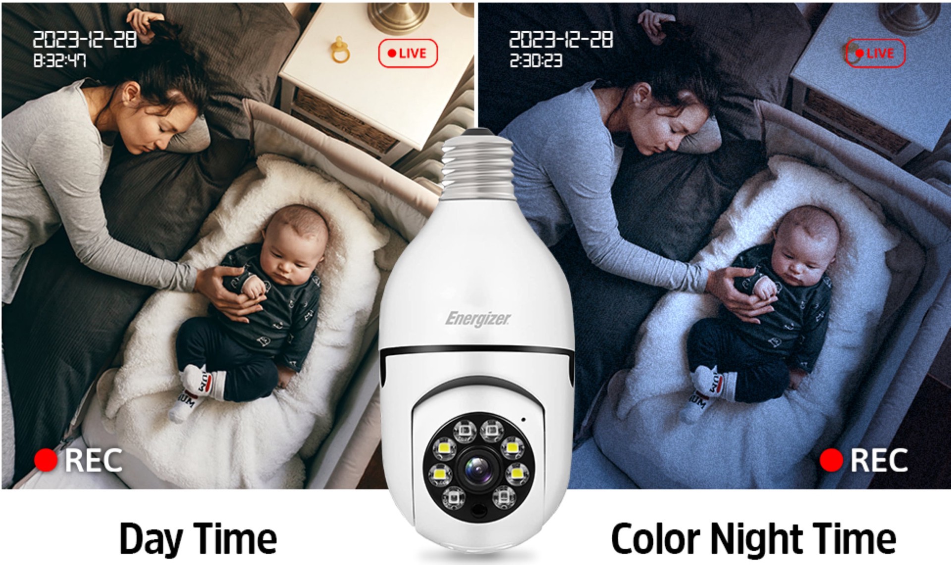 slide 6 of 6, Energizer Smart Wifi Bulb Socket P/T Cam, 1 ct