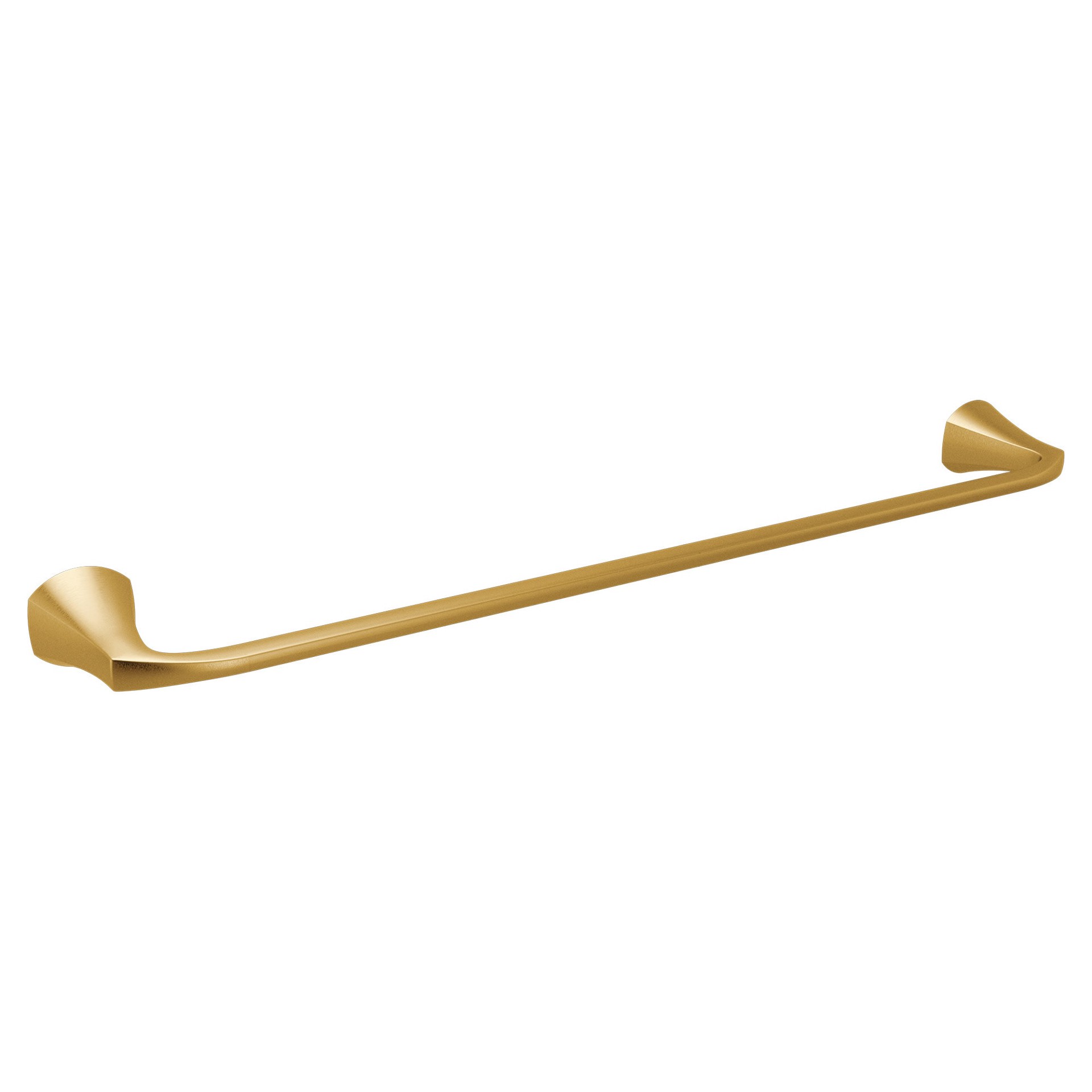 slide 1 of 6, Moen Lindor 24-in Brushed Gold Wall mount Single Towel Bar, 1 ct