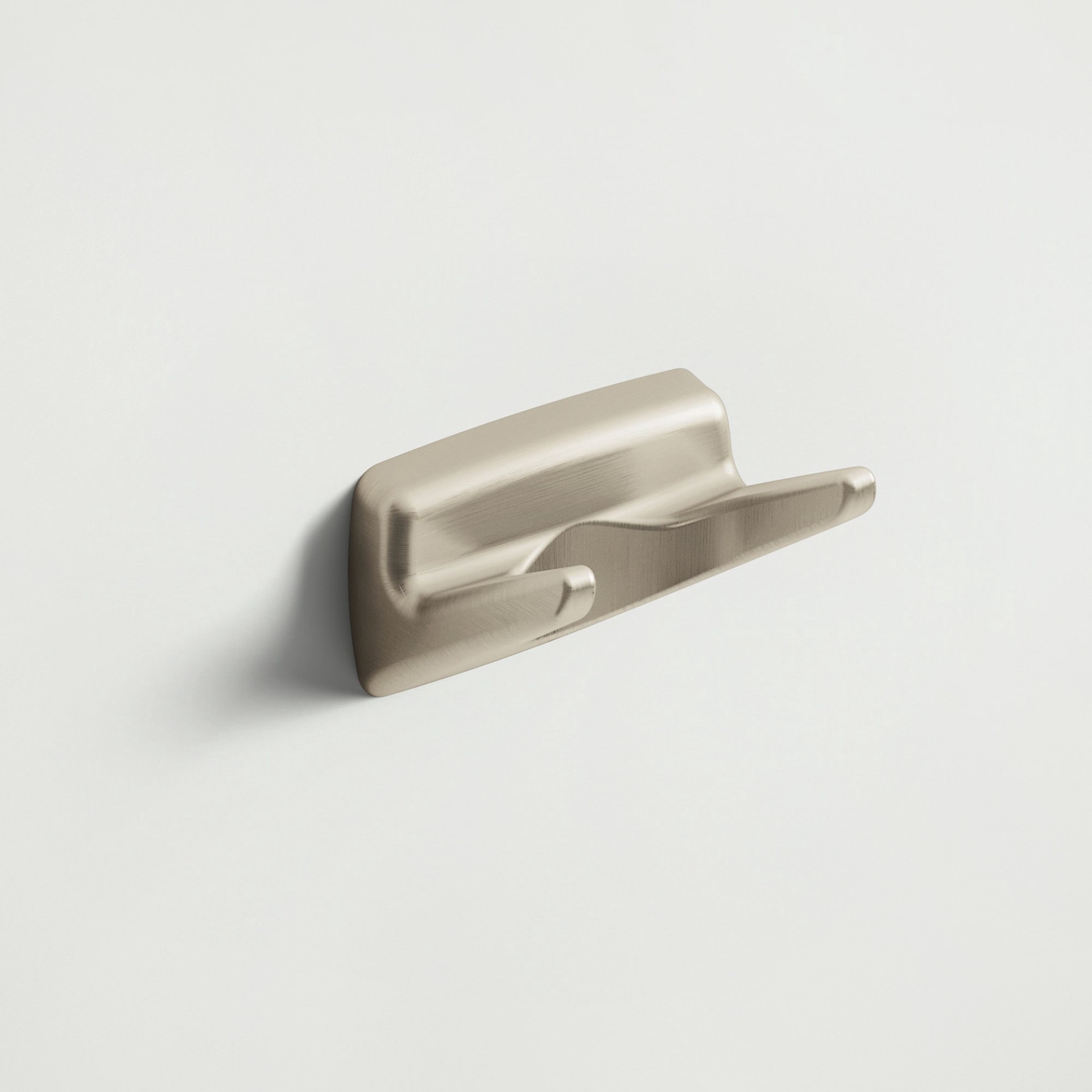 slide 2 of 4, Moen Adler Brushed Nickel Double -Hook Wall mount Towel Hook, 1 ct