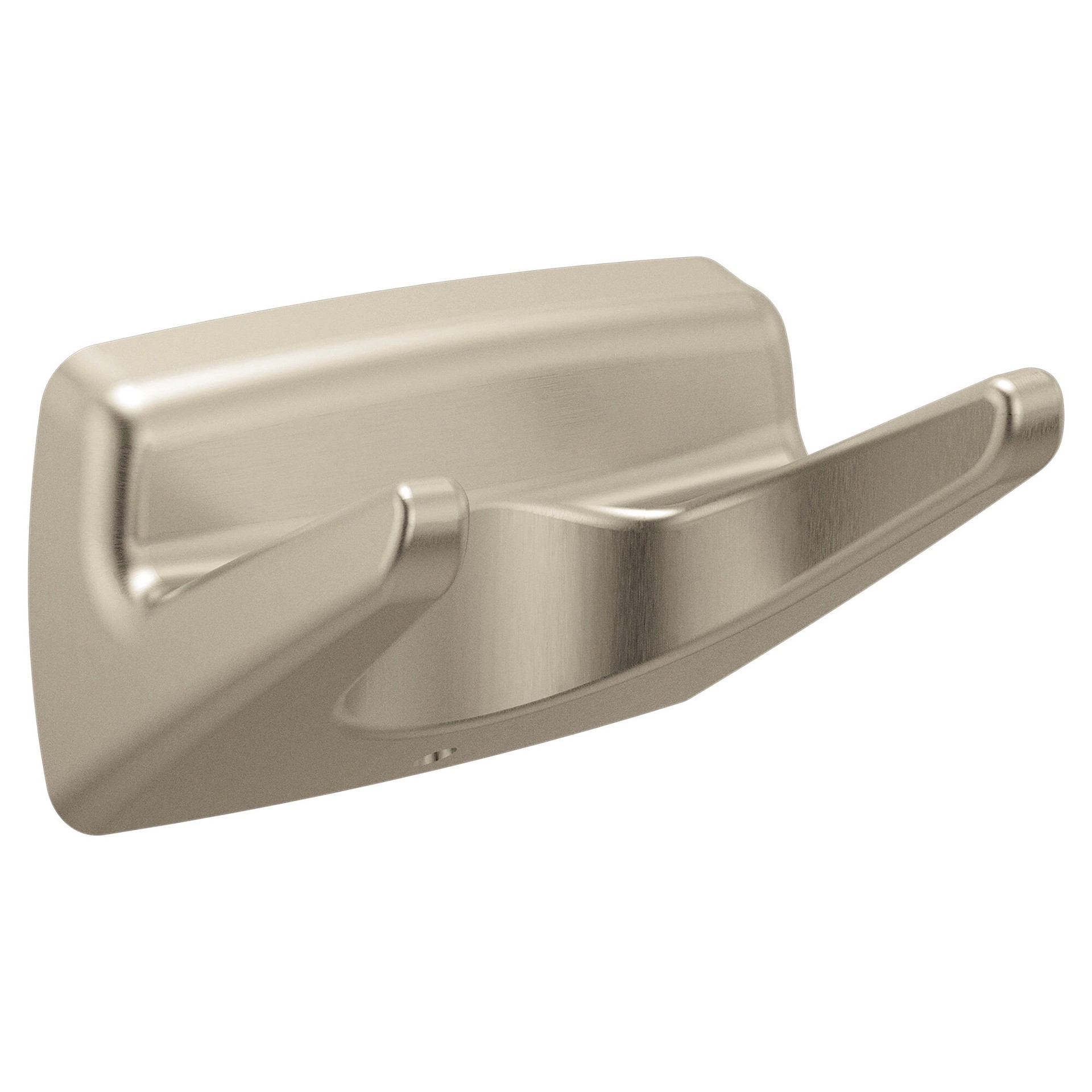 slide 1 of 4, Moen Adler Brushed Nickel Double -Hook Wall mount Towel Hook, 1 ct