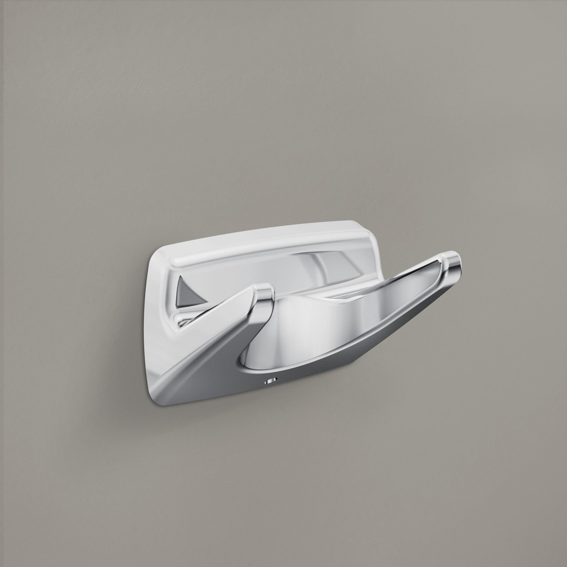 slide 6 of 6, Moen Adler Chrome Double -Hook Wall mount Towel Hook, 1 ct