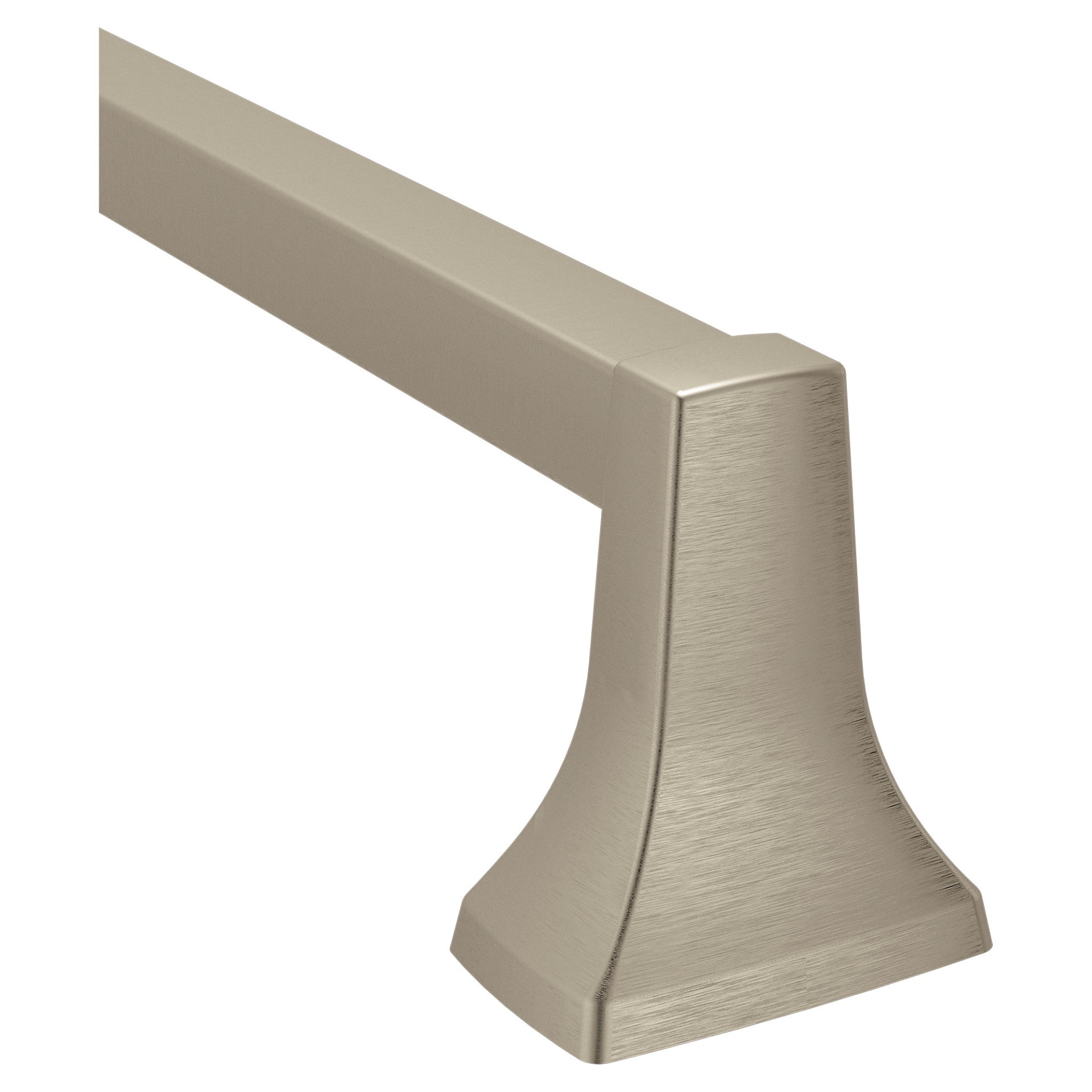 slide 4 of 6, Moen Adler 24-in Brushed Nickel Wall mount Single Towel Bar, 1 ct