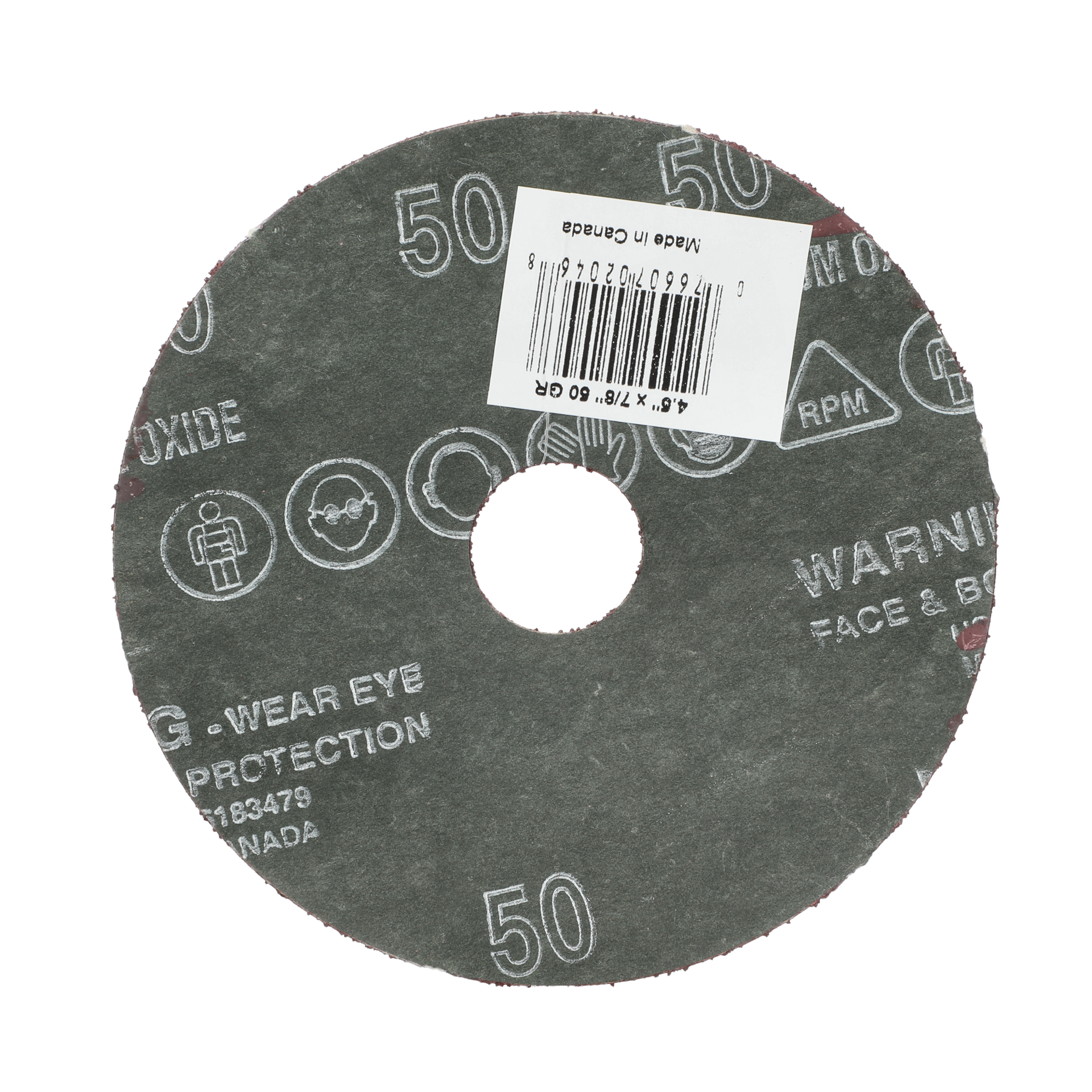 slide 2 of 2, Norton Abrasives Norton Coarse 50 -Grit Disc Sandpaper 4.5-in W x 4.5-in L, 1 ct