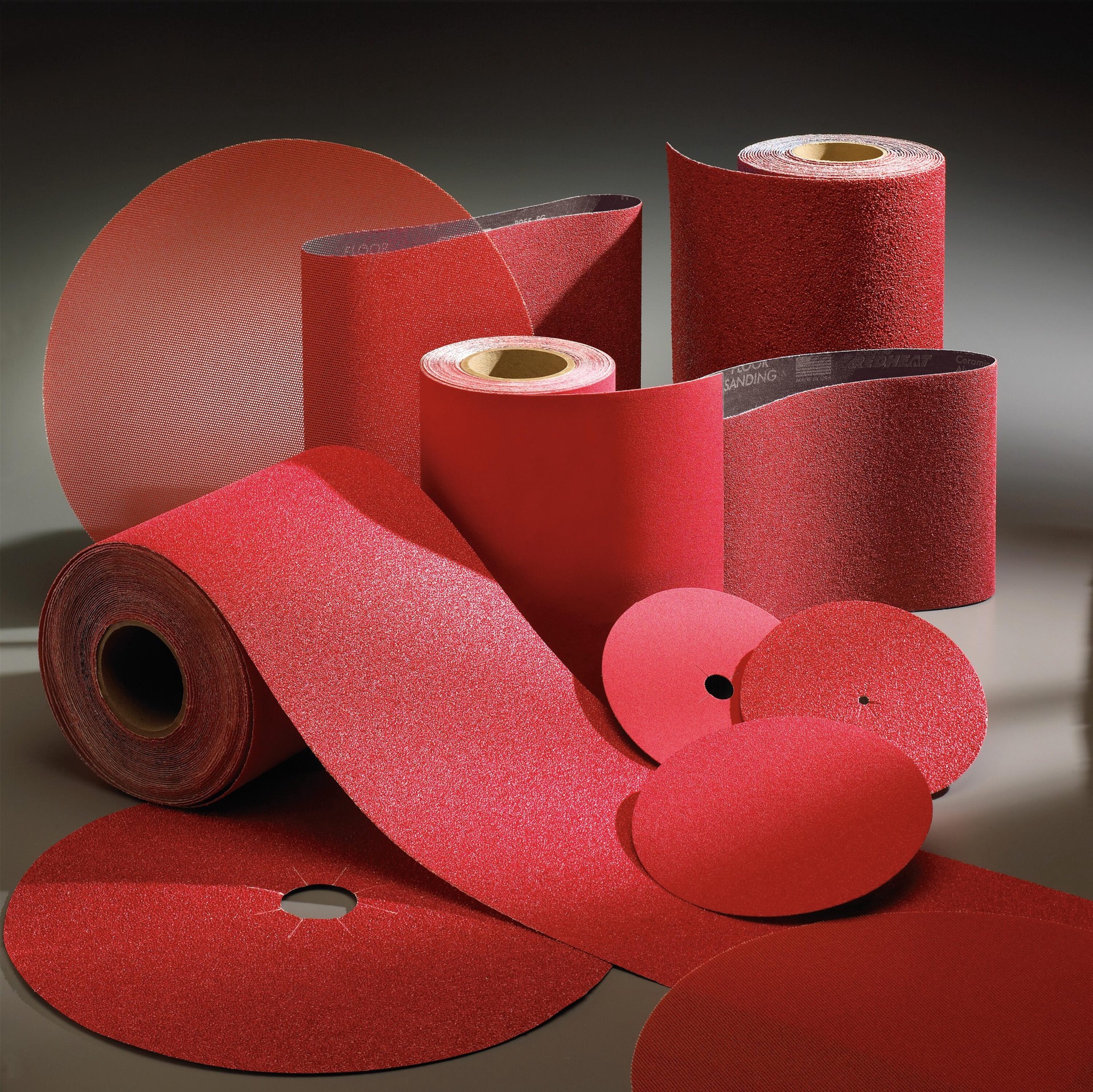 slide 4 of 4, Norton Abrasives Red Heat Extra coarse 24 -Grit Disc Sandpaper 6-in W x 6-in L, 1 ct