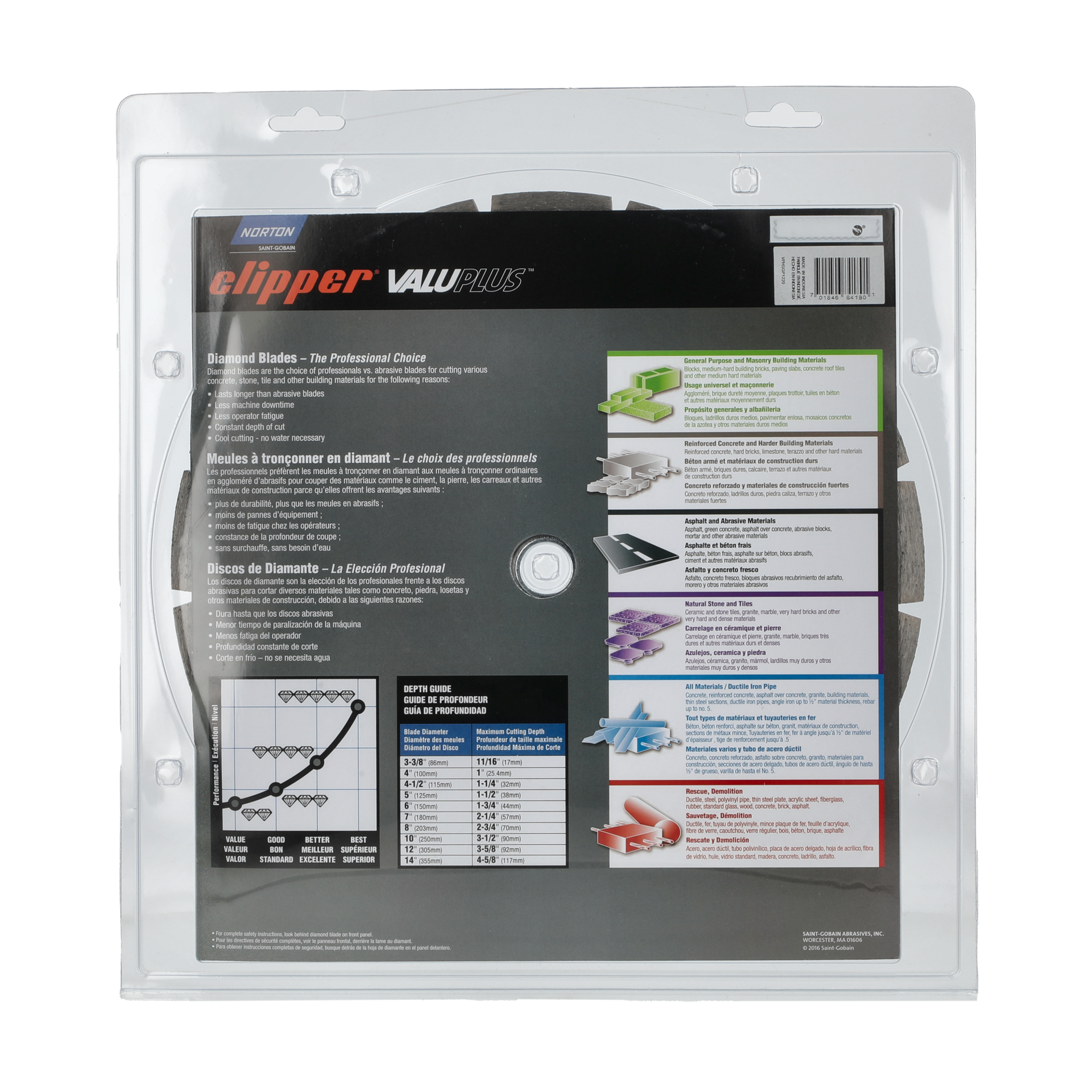 slide 2 of 2, Norton Abrasives Norton Clipper 12-in Wet/Dry Segmented Rim Diamond Saw Blade, 1 ct