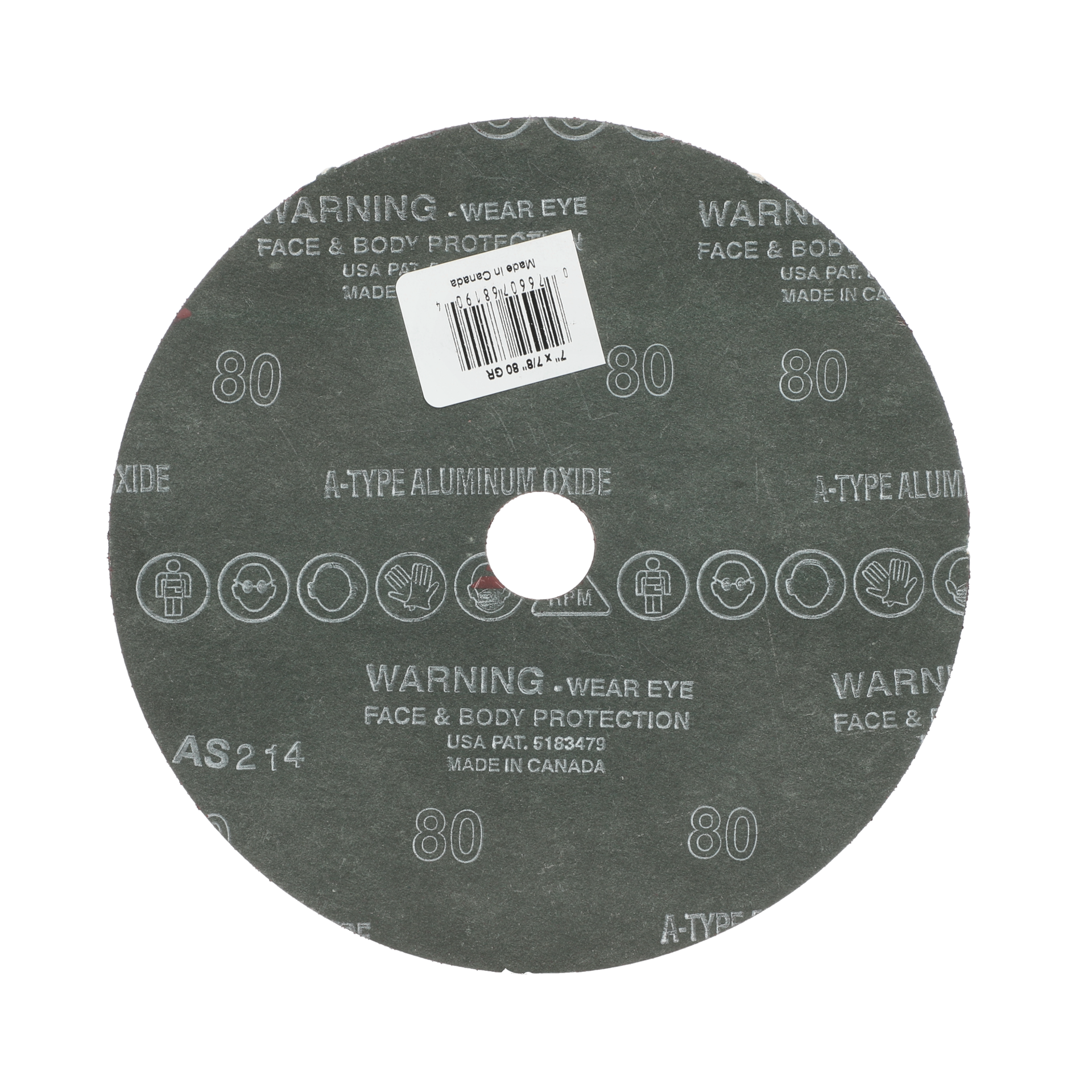 slide 2 of 2, Norton Abrasives Norton Coarse 80 -Grit Disc Sandpaper 7-in W x 7-in L, 1 ct