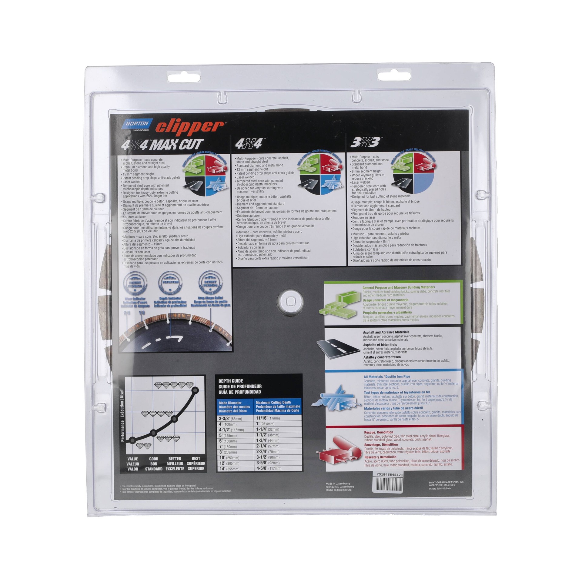 slide 2 of 2, Norton Abrasives Norton Clipper 14-in Wet/Dry Segmented Rim Diamond Saw Blade, 1 ct