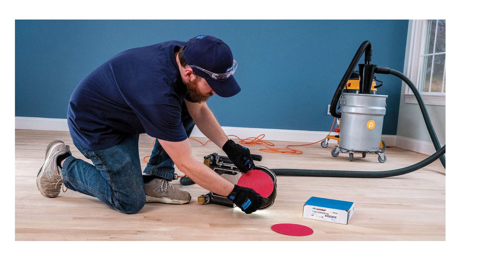 slide 2 of 4, Norton Abrasives Red Heat Extra coarse 36 -Grit Disc Sandpaper 17-in W x 17-in L, 1 ct