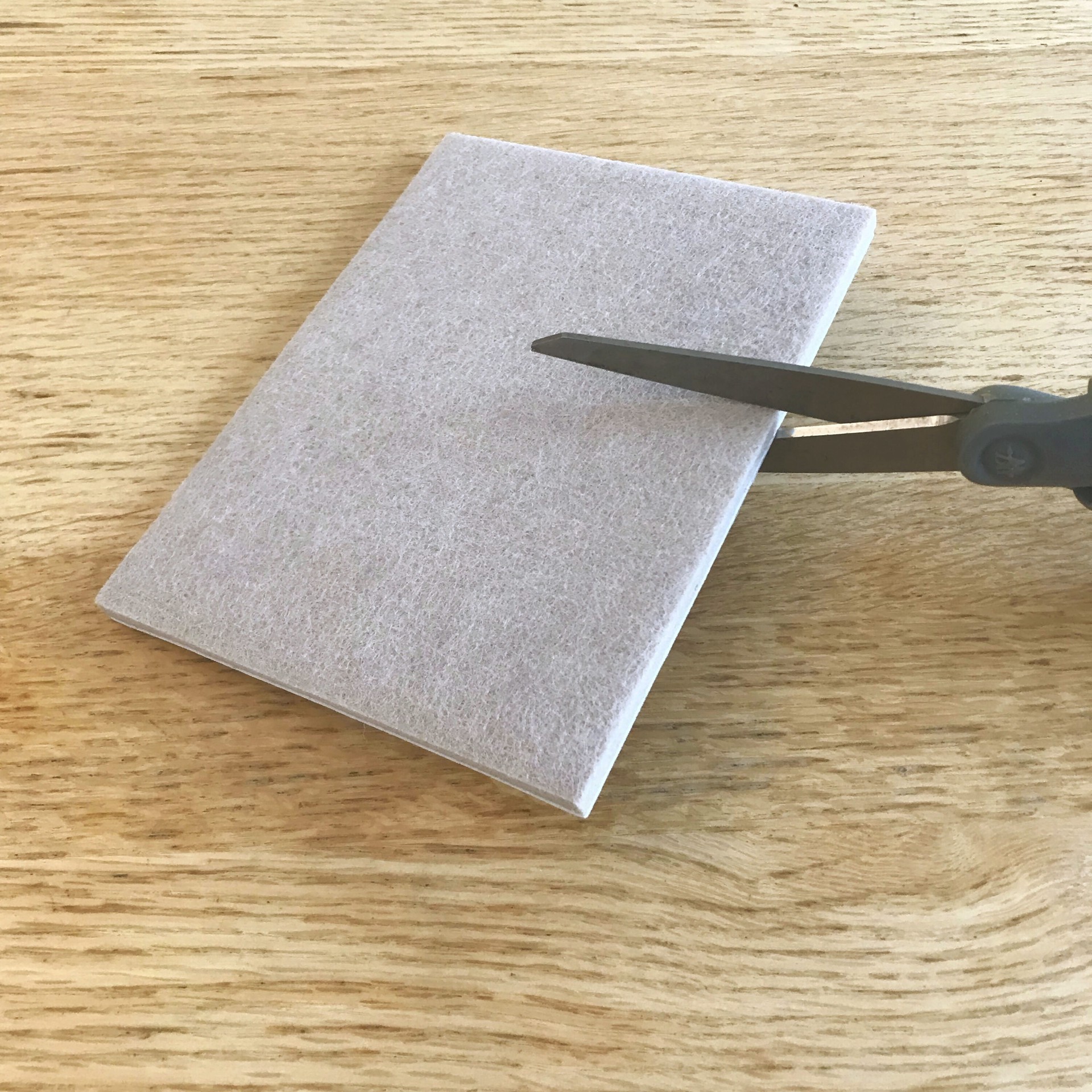 slide 6 of 6, Super Sliders 2 -Pack 4-1/2-in x 6-in Beige Rectangular Felt furniture pads, 1 ct