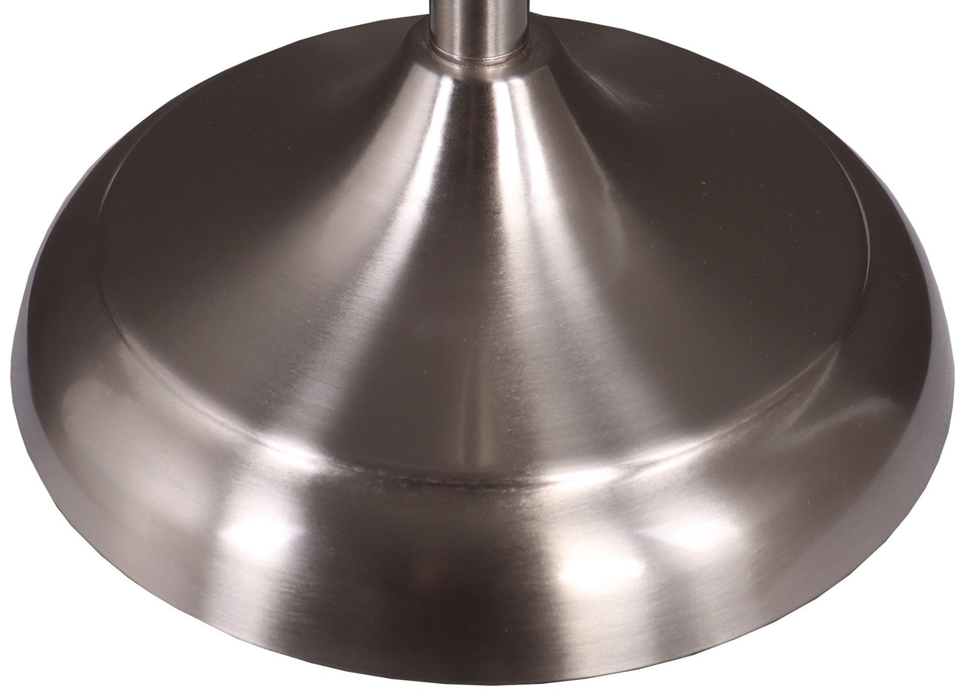 slide 6 of 6, Style Selections 67-in Brushed Steel Multi-head Floor Lamp with Plastic Shade, 1 ct