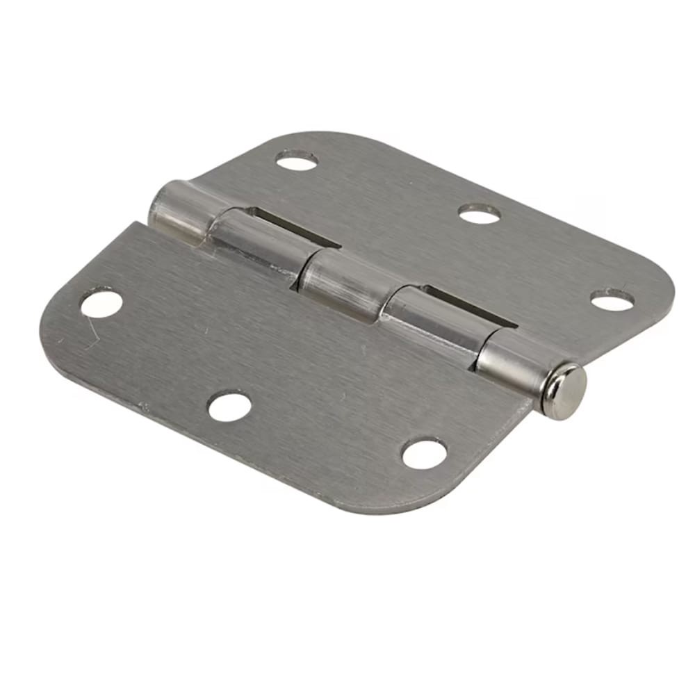 slide 3 of 6, RELIABILT 3-1/2-in H x 5/8-in Radius Satin Nickel Mortise Interior Door Hinge 30 -Pack, 1 ct