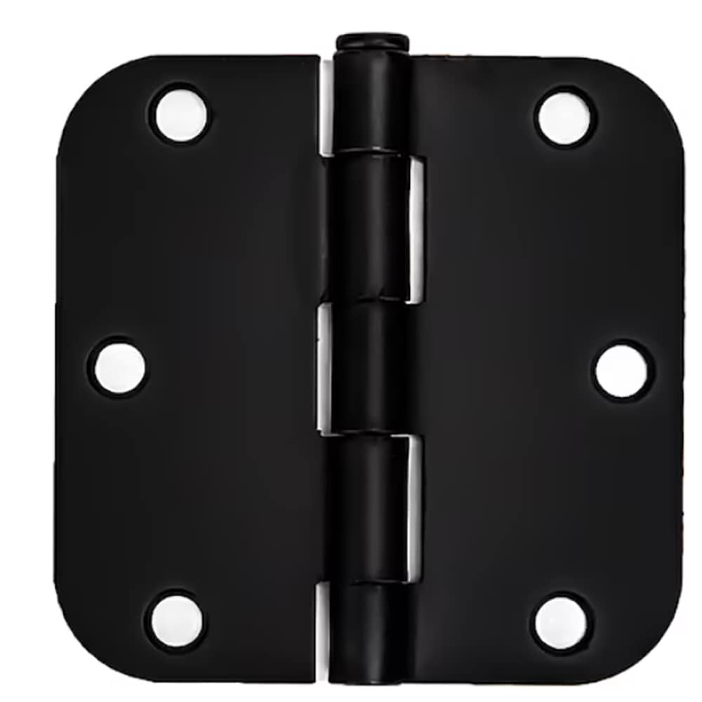 slide 1 of 6, RELIABILT 3-1/2-in H x 5/8-in Radius Matte Black Mortise Interior Door Hinge 30 -Pack, 1 ct