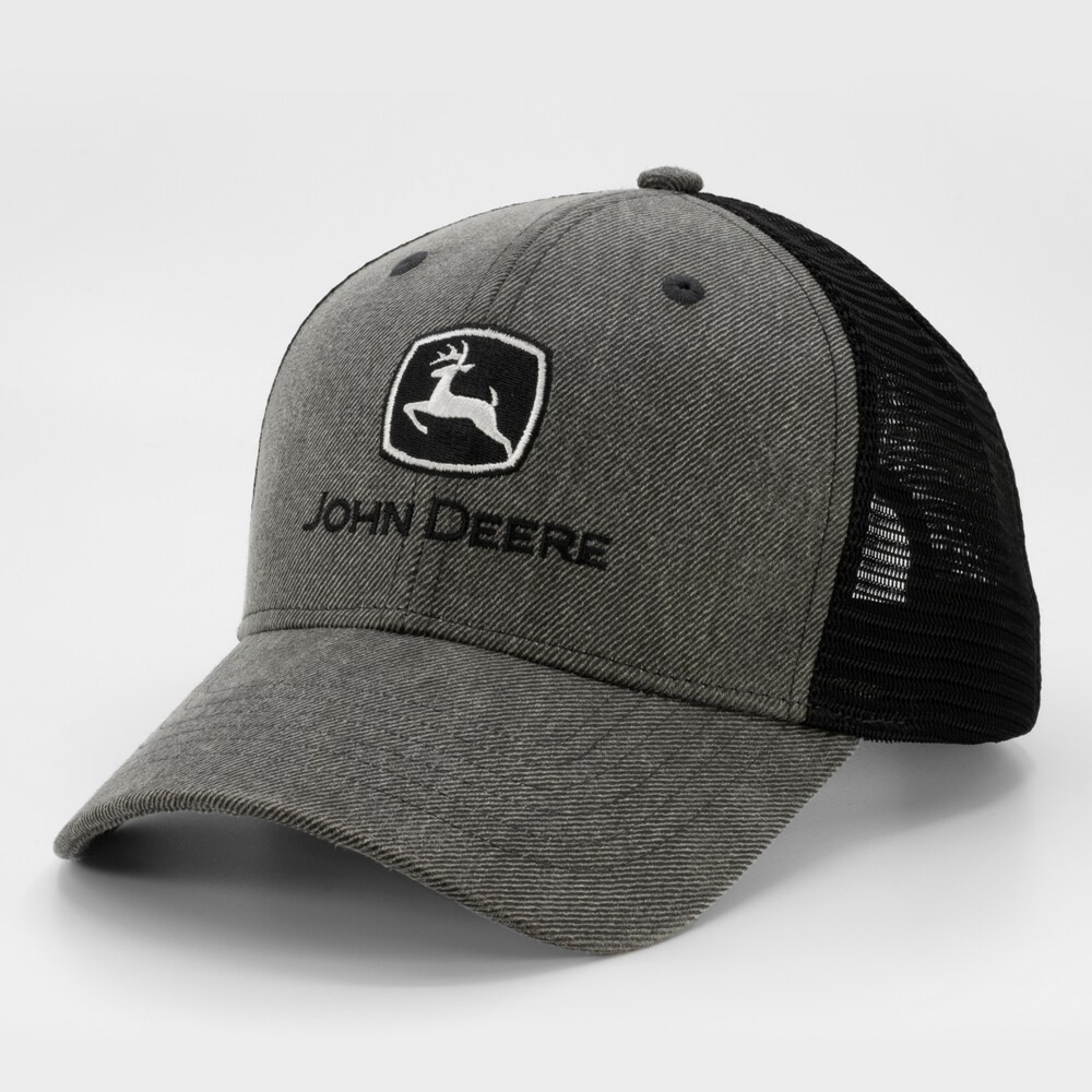 slide 2 of 4, John Deere Men's Gray/Black Cotton/Polyester Baseball cap, 1 ct