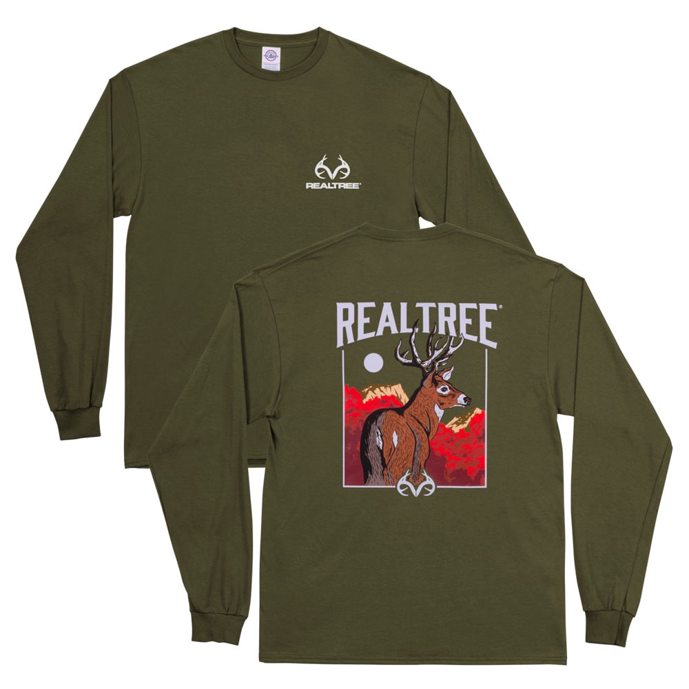 slide 2 of 4, Realtree Men's Green Medium weight Jersey Long sleeve T-shirt ( XL ), 1 ct