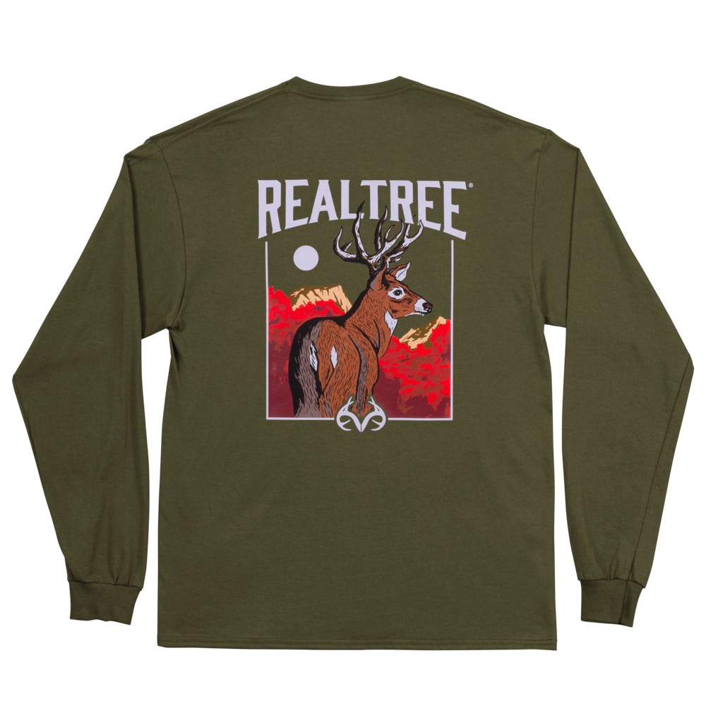 slide 3 of 4, Realtree Men's Green Medium weight Jersey Long sleeve T-shirt ( XL ), 1 ct