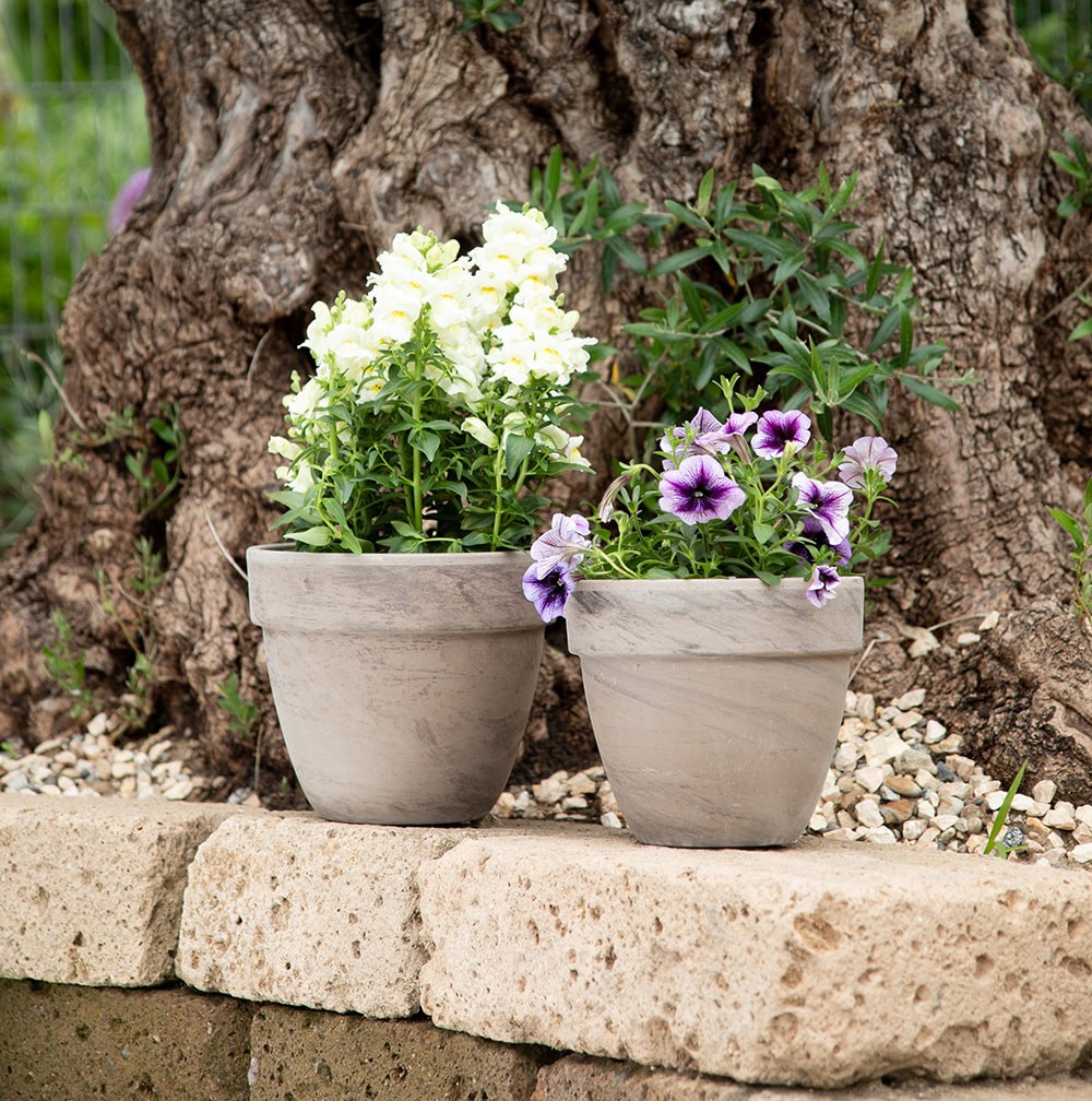 slide 3 of 6, Round 11.5-in W x 13.75-in L Brown Terracotta Indoor/Outdoor Planter, 1 ct