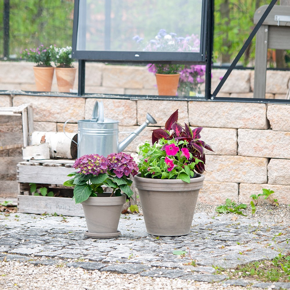 slide 2 of 6, Round 3.83-in W x 3.83 L Brown Terracotta Indoor/Outdoor Planter, 1 ct