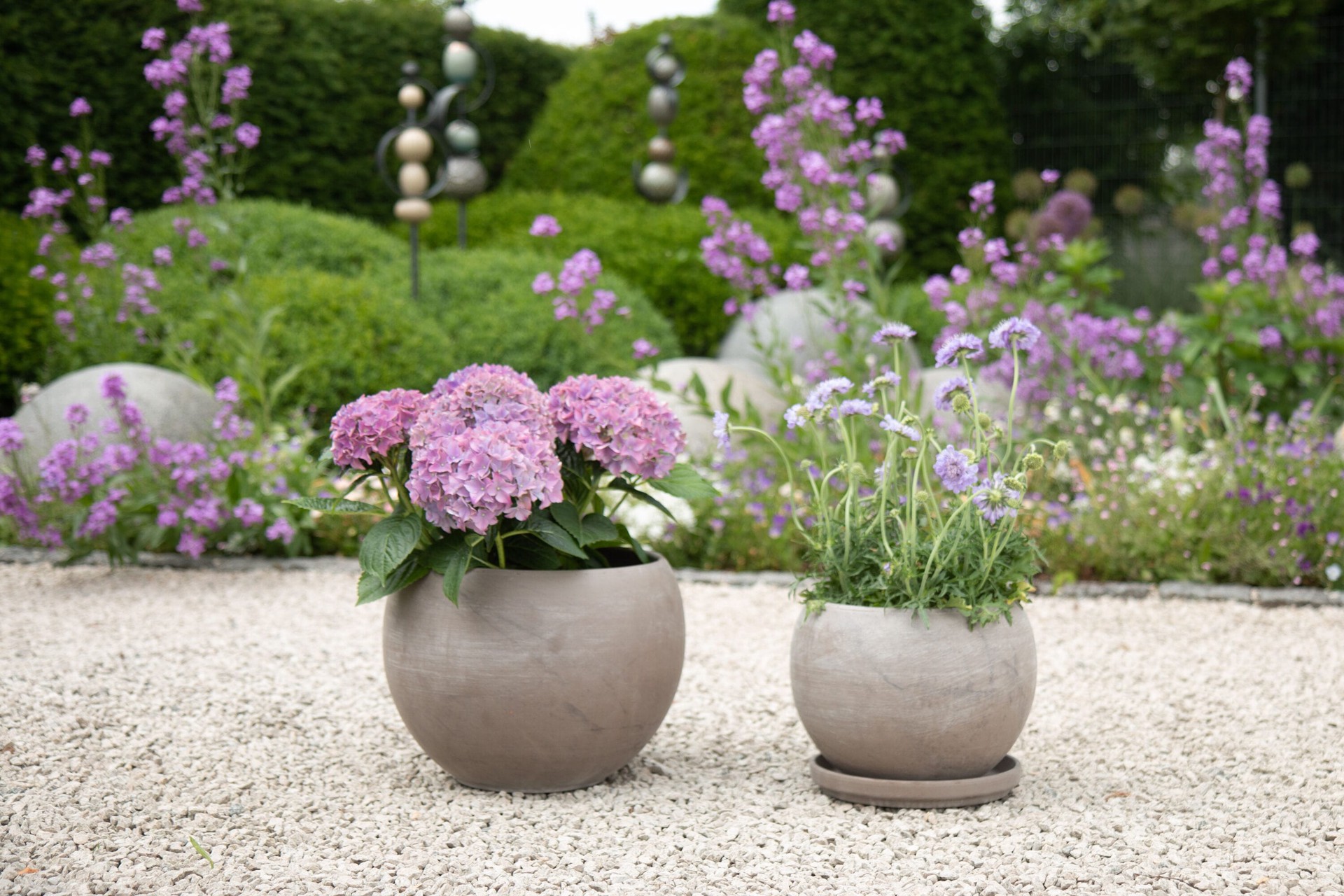 slide 2 of 6, Round 7.5-in W x 10.25-in L Brown Terracotta Indoor/Outdoor Planter, 1 ct