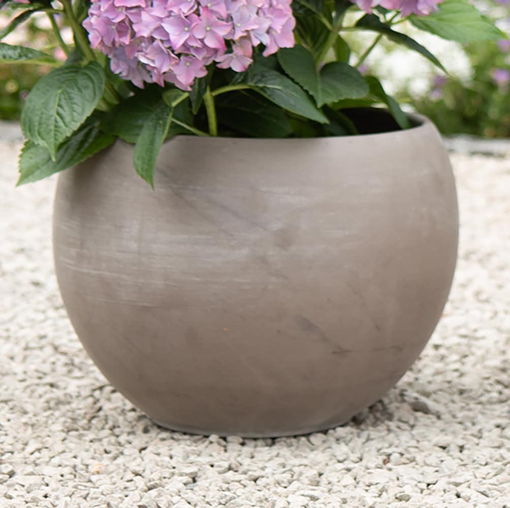 slide 4 of 6, Round 7.5-in W x 10.25-in L Brown Terracotta Indoor/Outdoor Planter, 1 ct