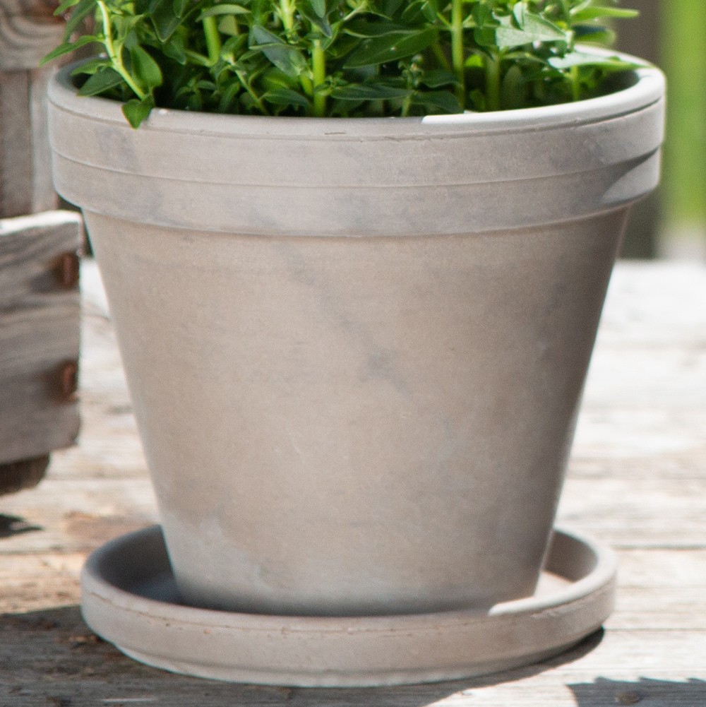 slide 5 of 6, Round 5.3-in W x 5.3 L Brown Terracotta Indoor/Outdoor Planter, 1 ct