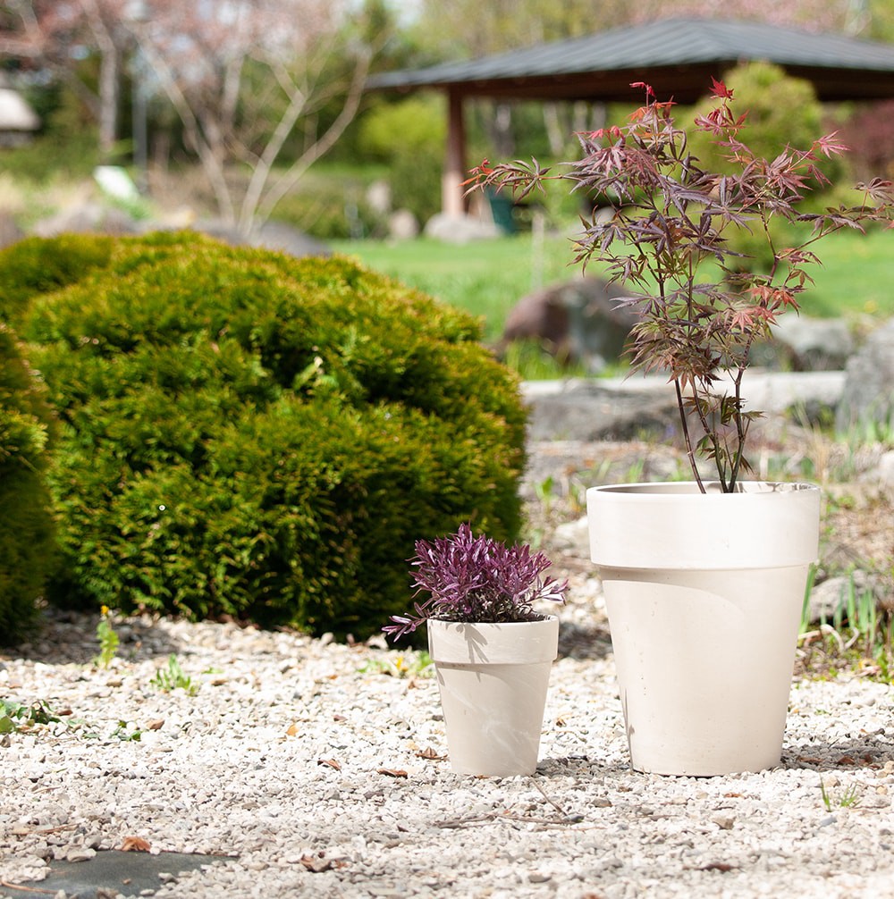 slide 4 of 6, 12.6-in W x 15.0433-in H x 12.5472-in D White Terracotta Indoor/Outdoor Planter, 1 ct