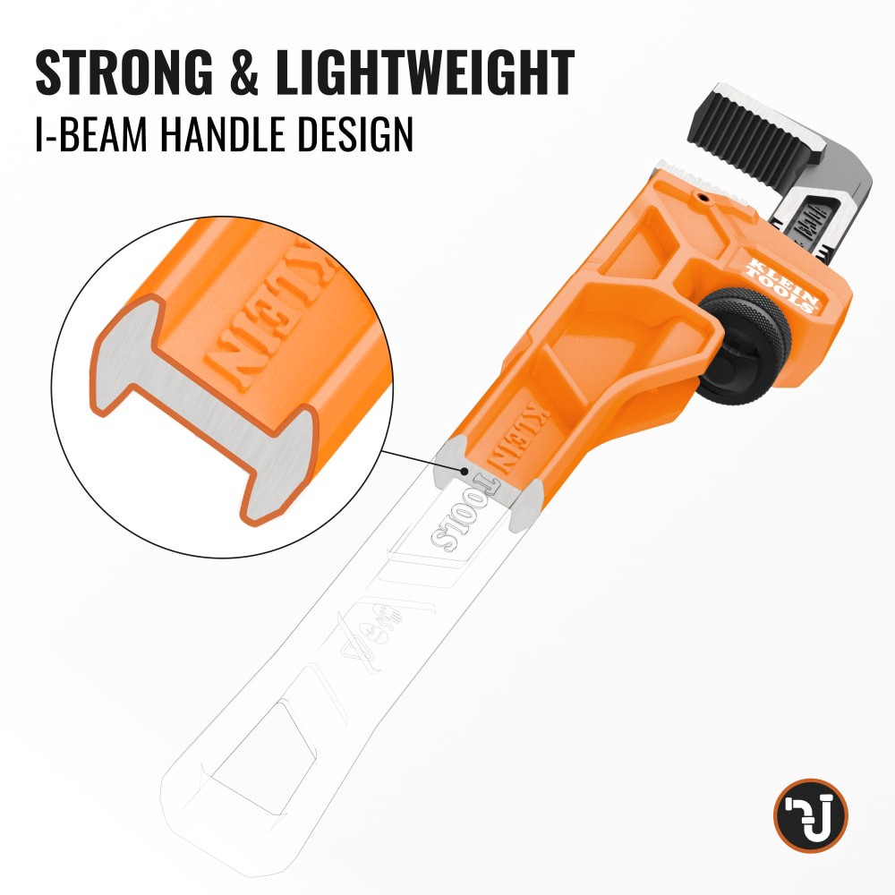 slide 2 of 6, Klein Tools Adjustable Cast Iron Pipe Wrench, 14-Inch, 1 ct