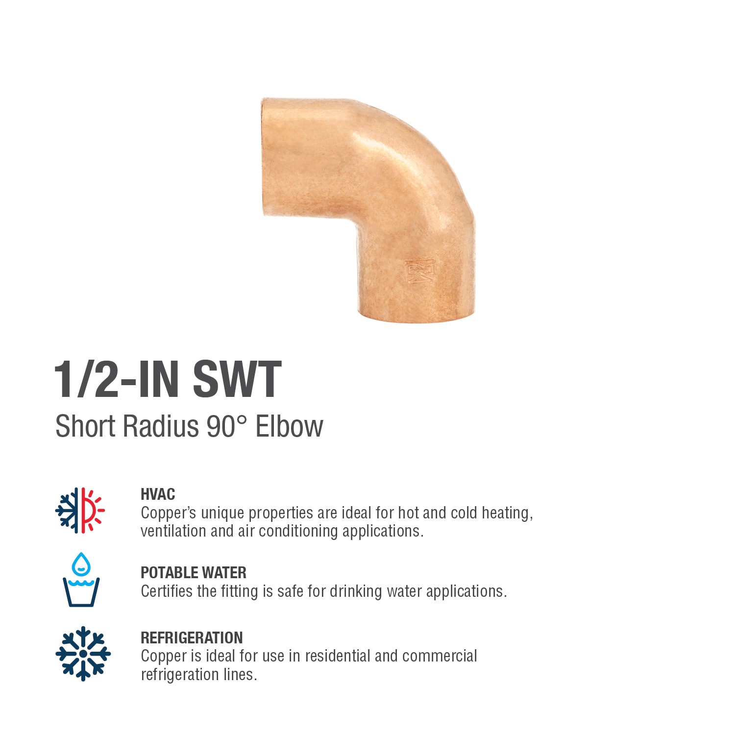 slide 4 of 6, Streamline 1/2-in 25 Pack Elbow, 1 ct