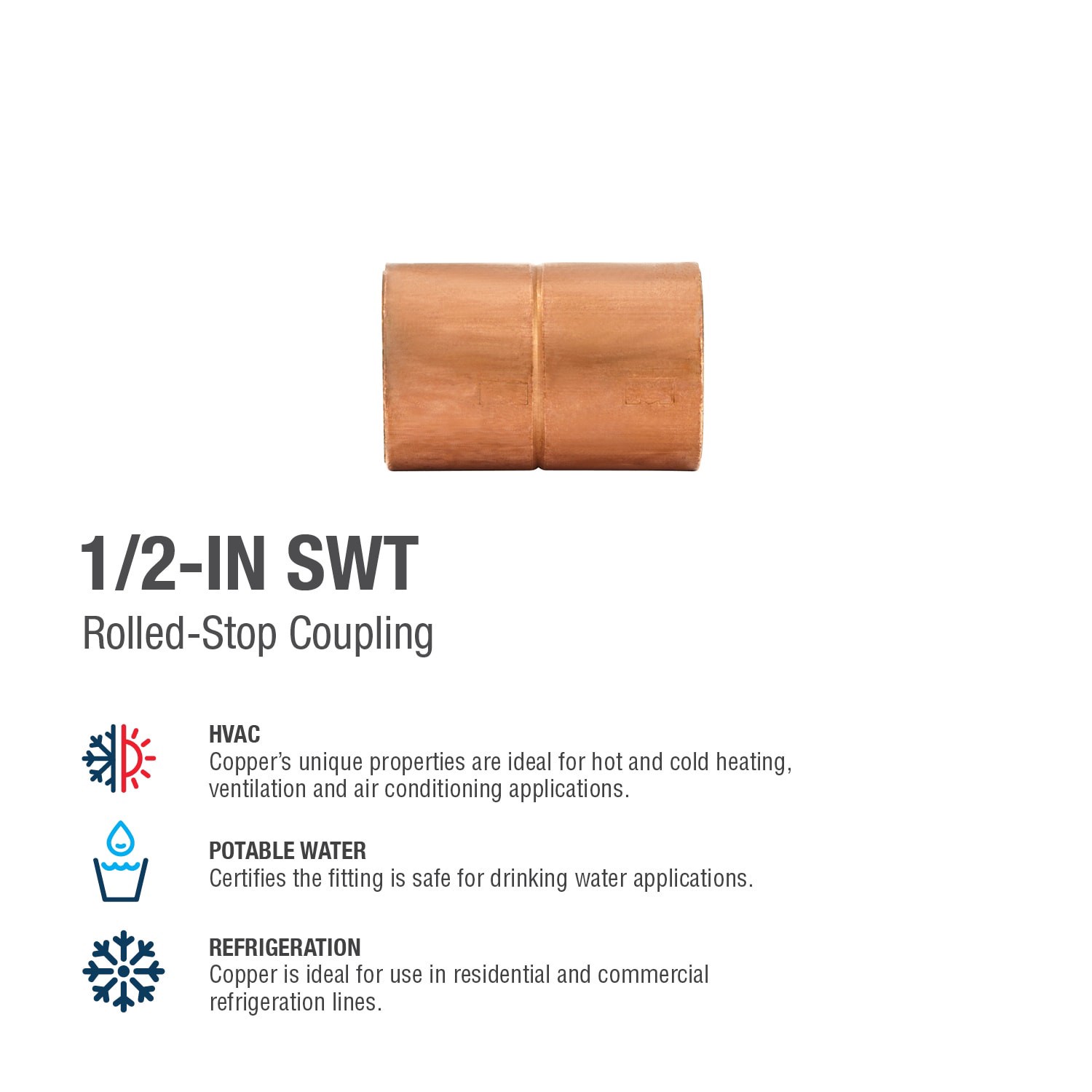 slide 4 of 6, Streamline 1/2-in 25 Pack Coupling, 1 ct