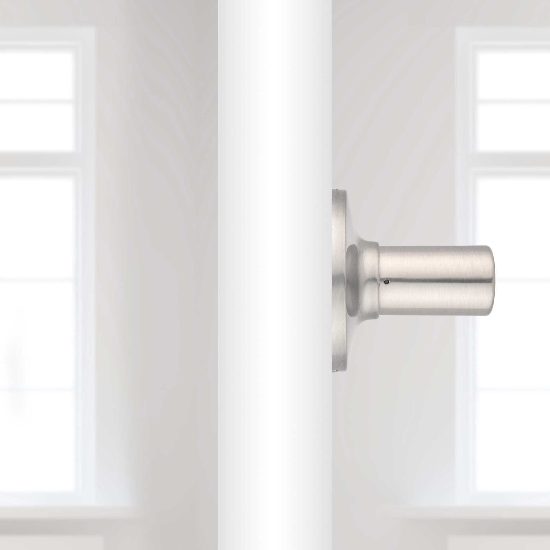 slide 3 of 6, RELIABILT Dallas Satin Nickel Interior or Hall/Closet Dummy Door Handle, 1 ct