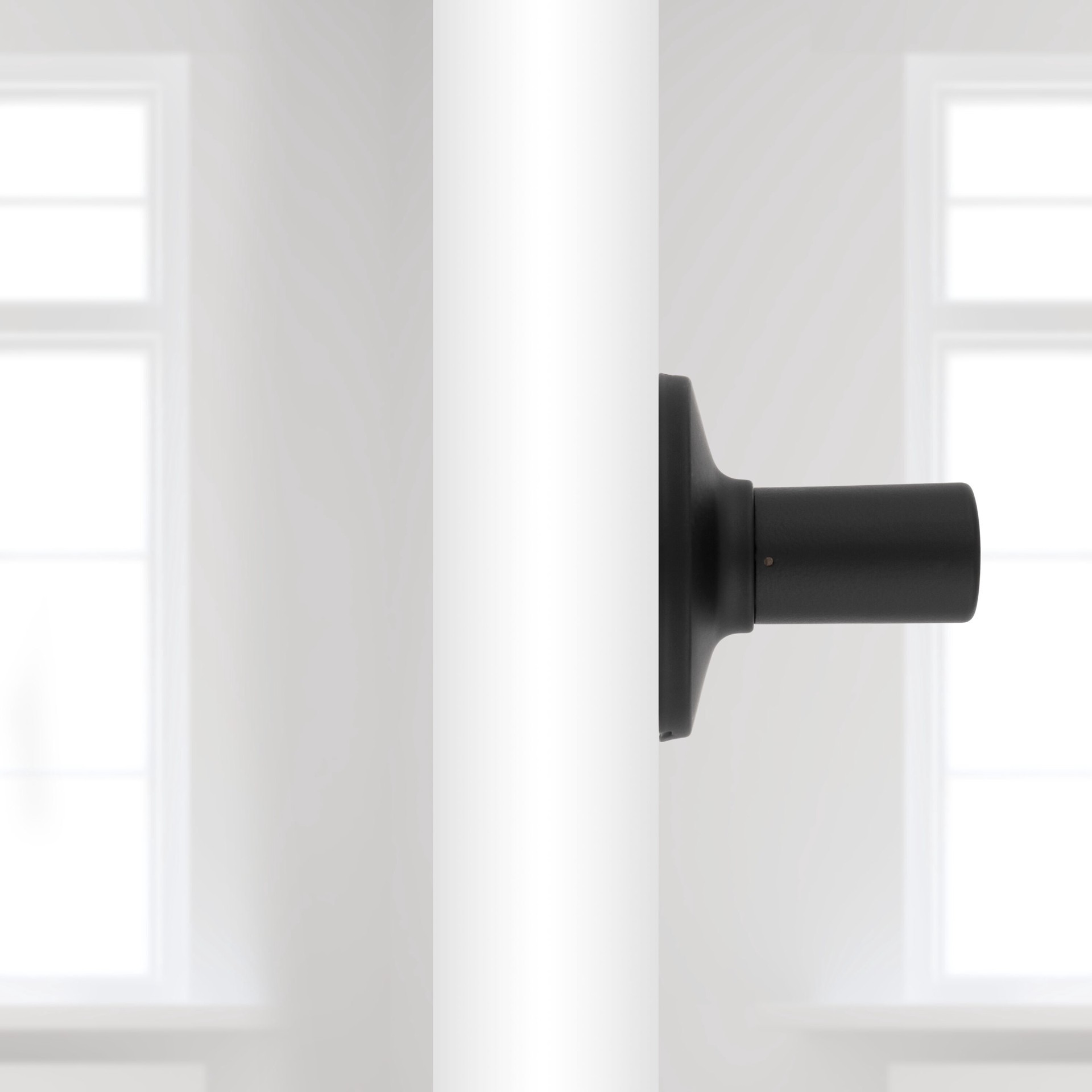 slide 3 of 6, RELIABILT Dallas Matte Black Interior or Hall/Closet Dummy Door Handle, 1 ct