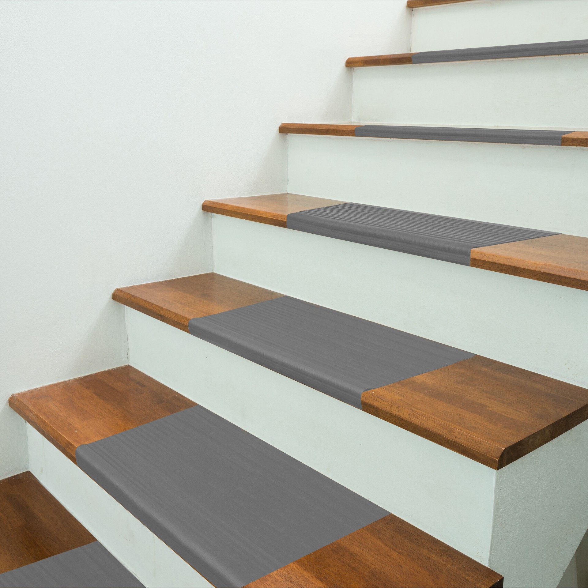 slide 3 of 3, M-D Grey Rectangular Stair tread rug, 1 ct